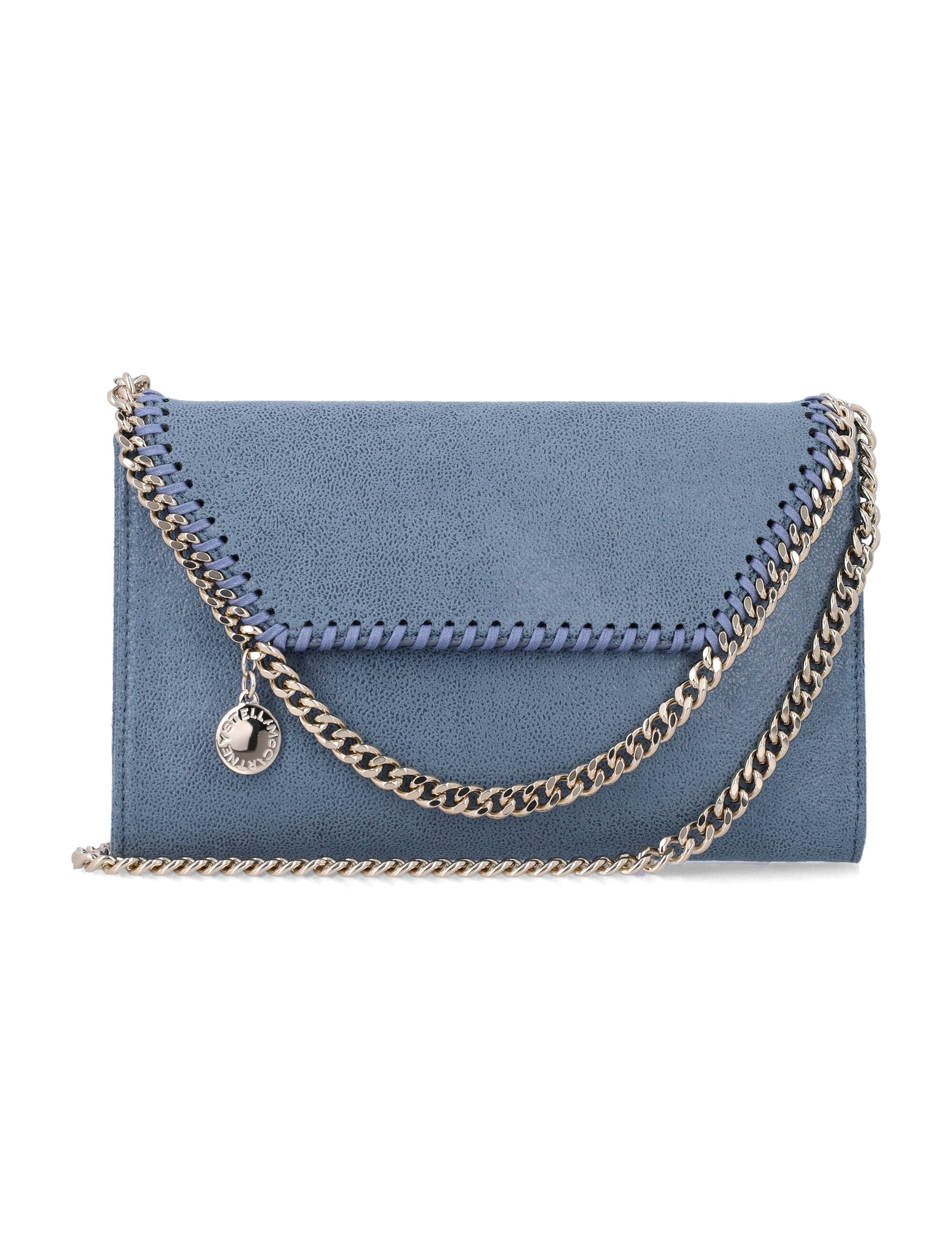 Stella McCartney blue Falabella crossbody wallet Feder Polyester Shoulder Bag