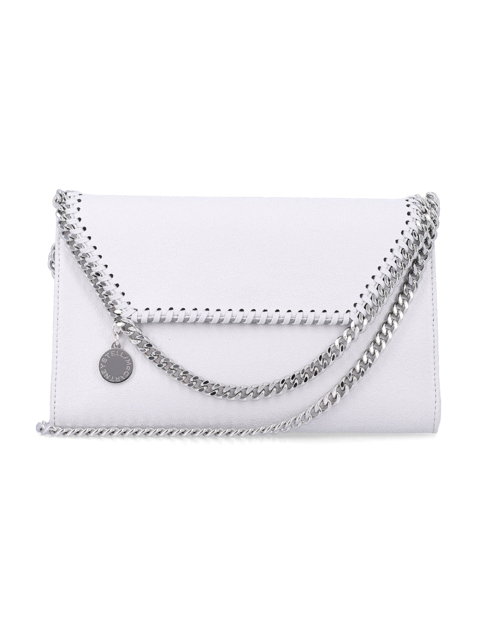 Stella McCartney pearl grey Falabella crossbody wallet Polyester Shoulder Bag