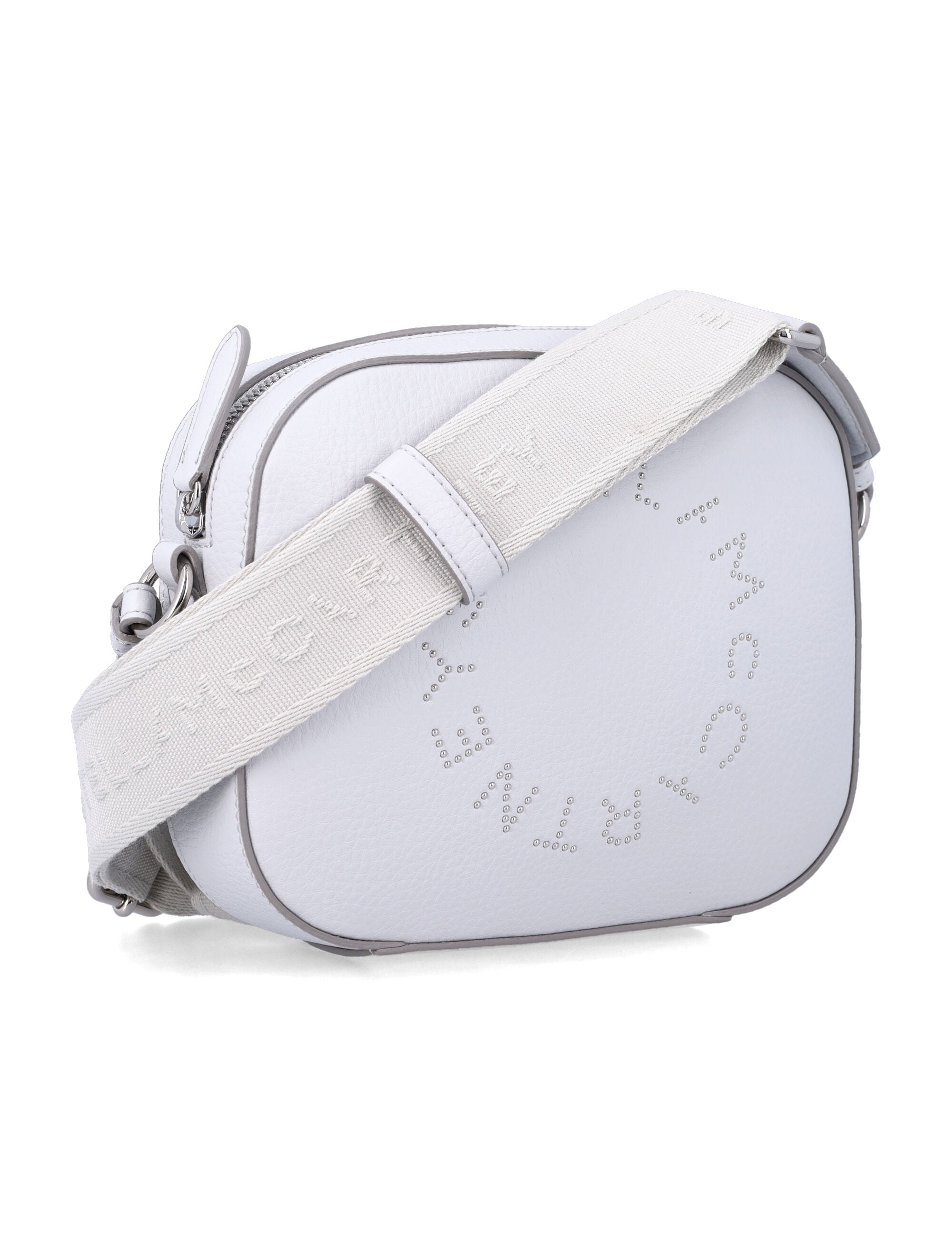 Stella McCartney Camera bag crossbody Pearl Grey Polyamide Shoulder