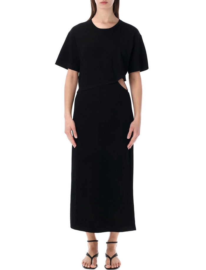 The Garment Madison Cut-Out Knit Dress Black Fsc Viscose