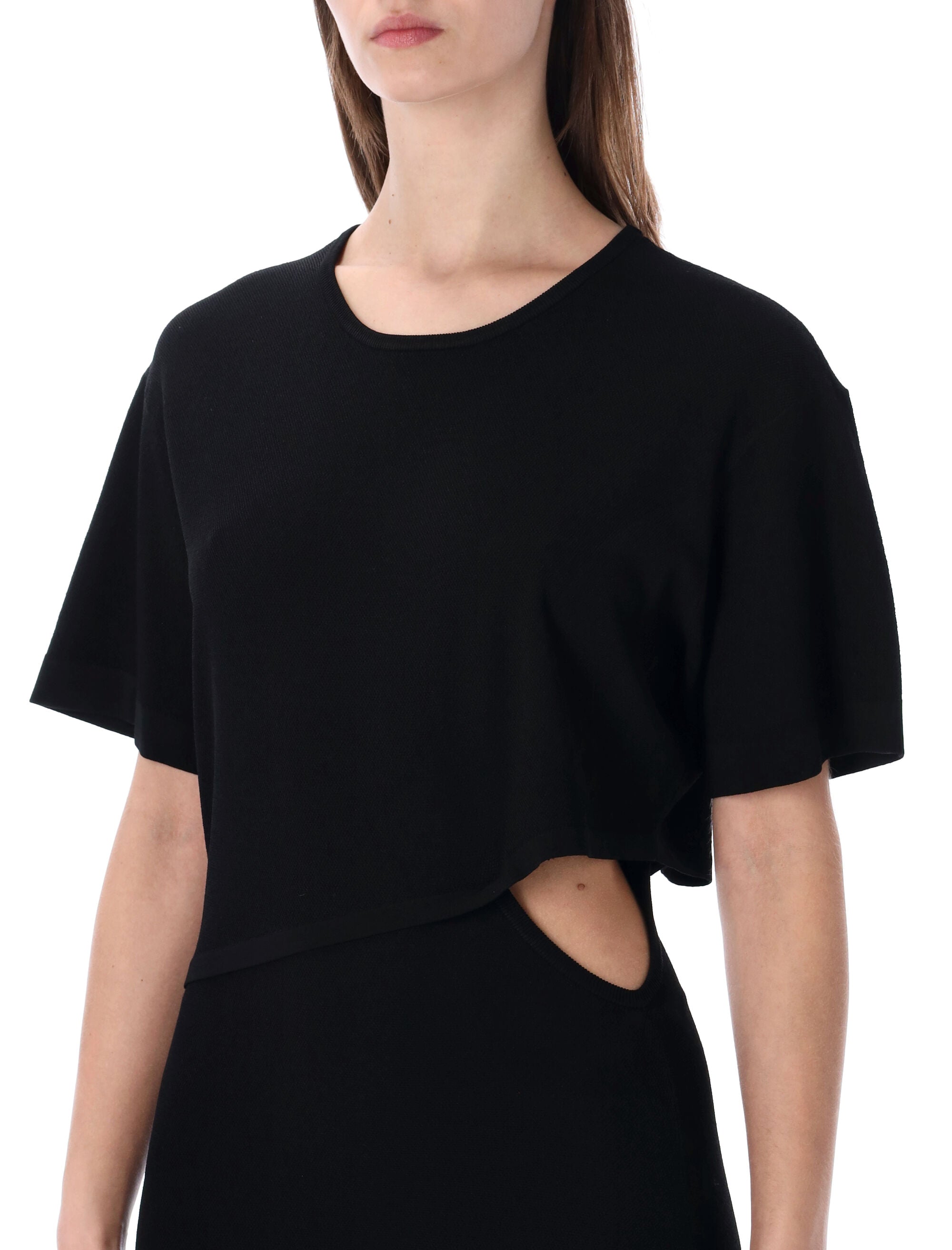 The Garment Madison cut-out knit dress Black Fsc Viscose