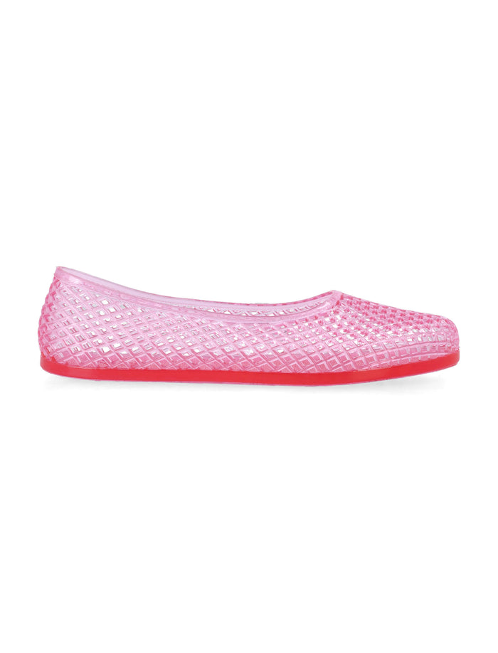 Ancient Greek Iro Ballerina Pink Pvc Flat Shoes