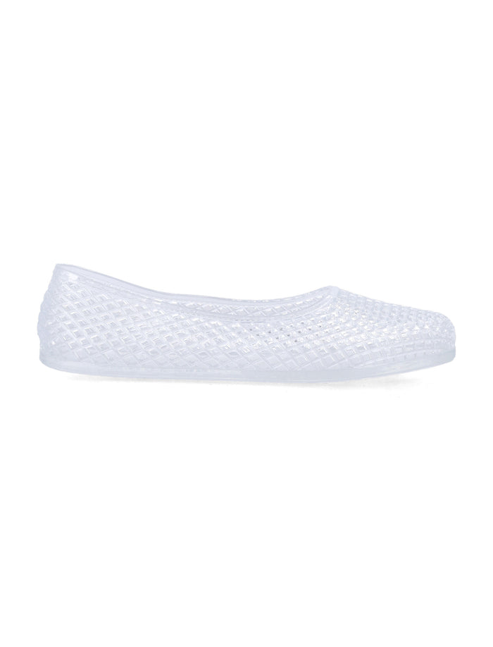 Ancient Greek Iro Ballerina Clear Pvc Flat Shoes