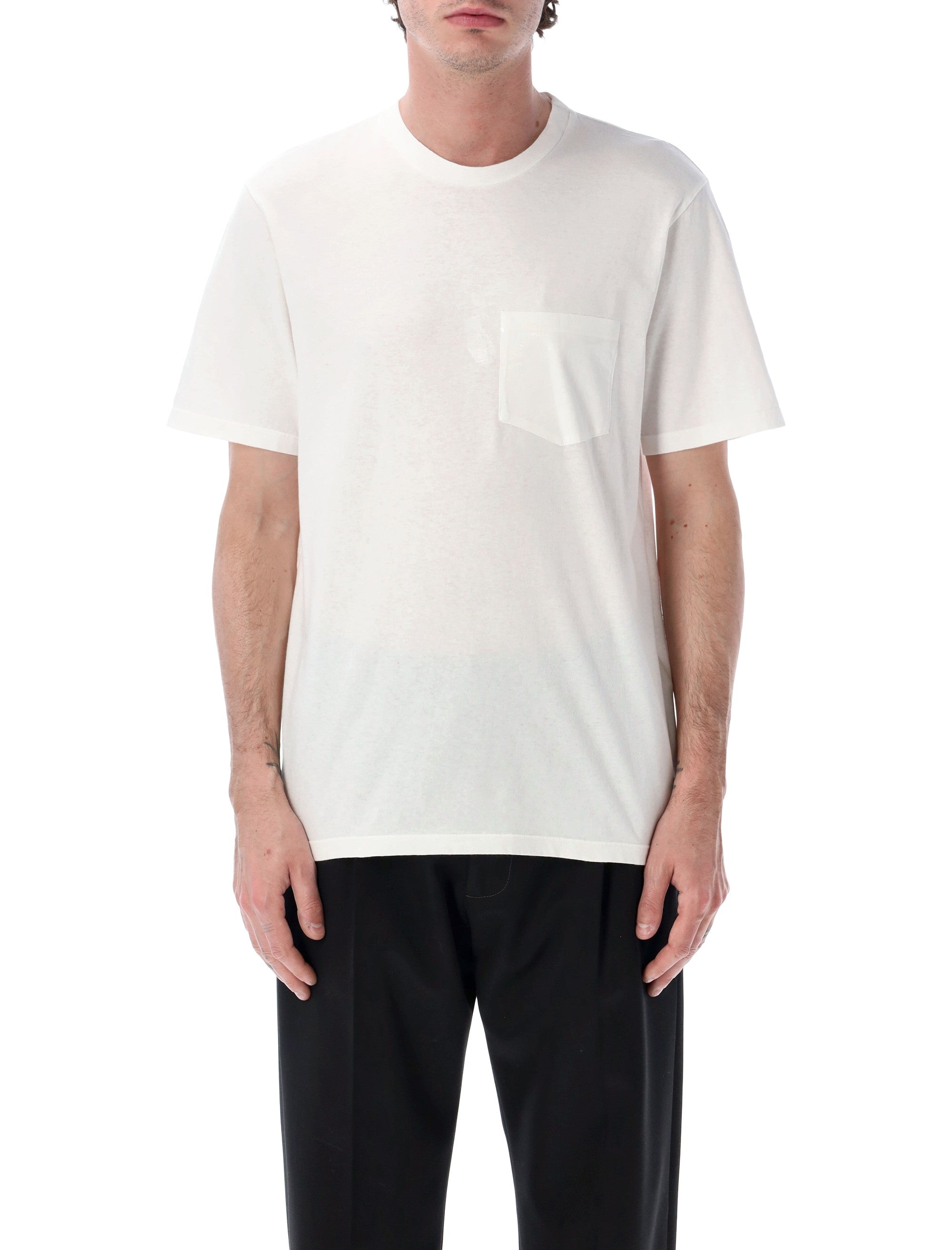 Maison Margiela Cotton Jersey Taped T-Shirt White Tshirt