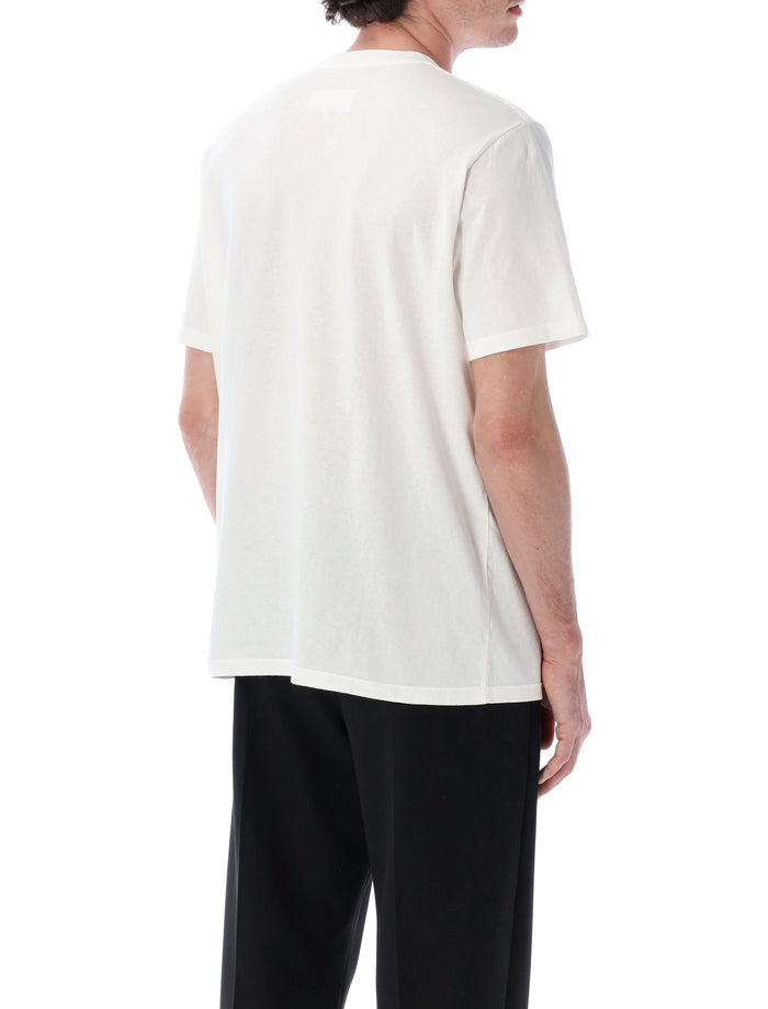 Maison Margiela Cotton Jersey Taped T-Shirt White Tshirt