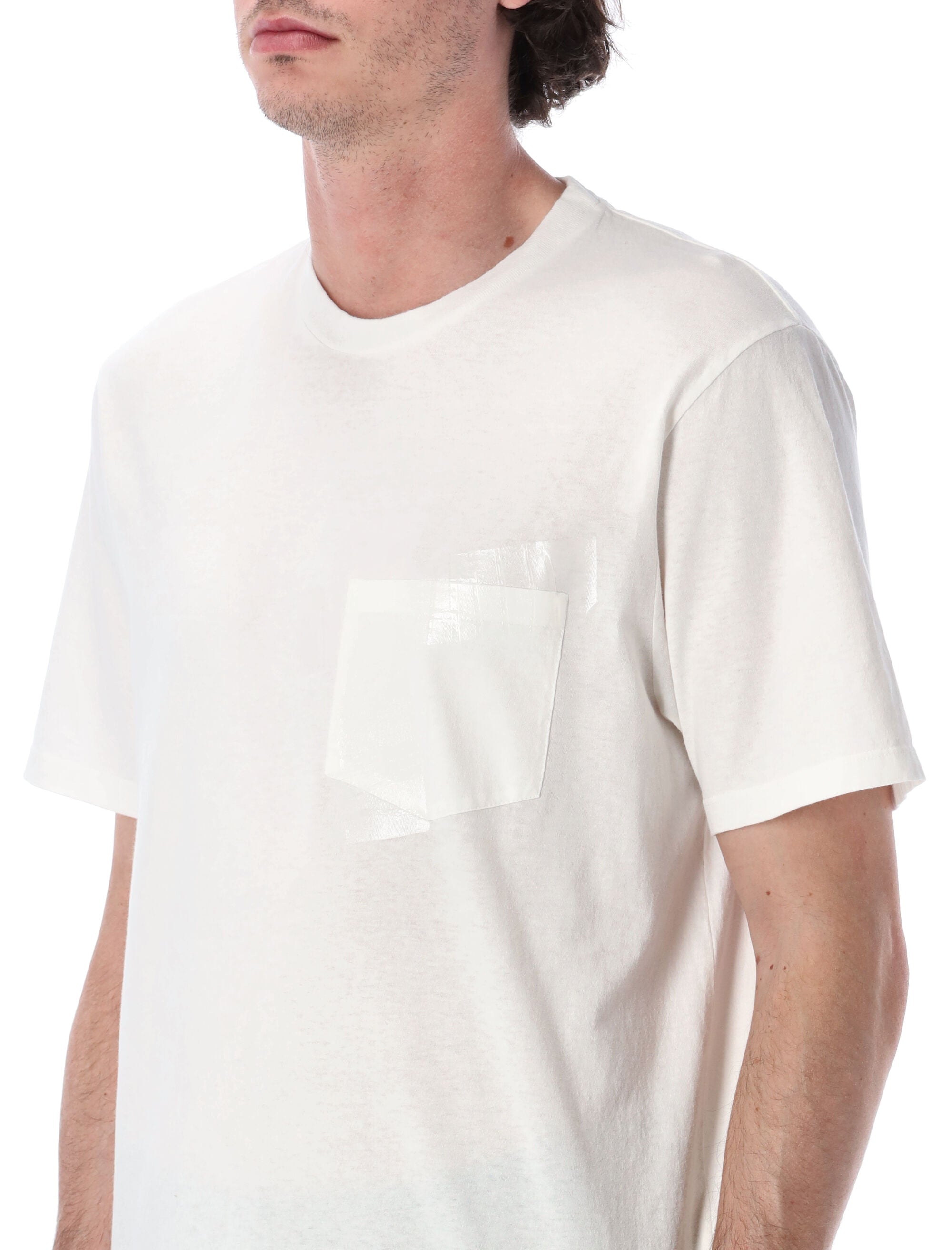 Maison Margiela Cotton Jersey Taped T-Shirt White Tshirt