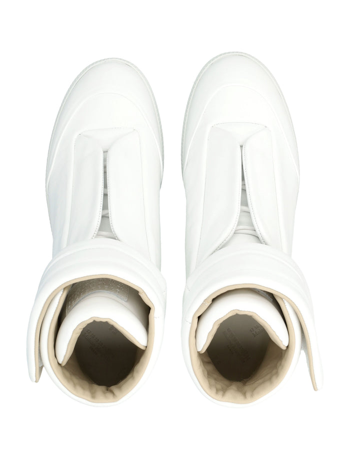 Maison Margiela Future Mid Leather Sneakers White Upper
