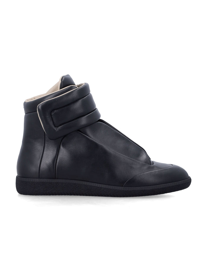 Maison Margiela Future Mid Leather Sneakers Black Upper