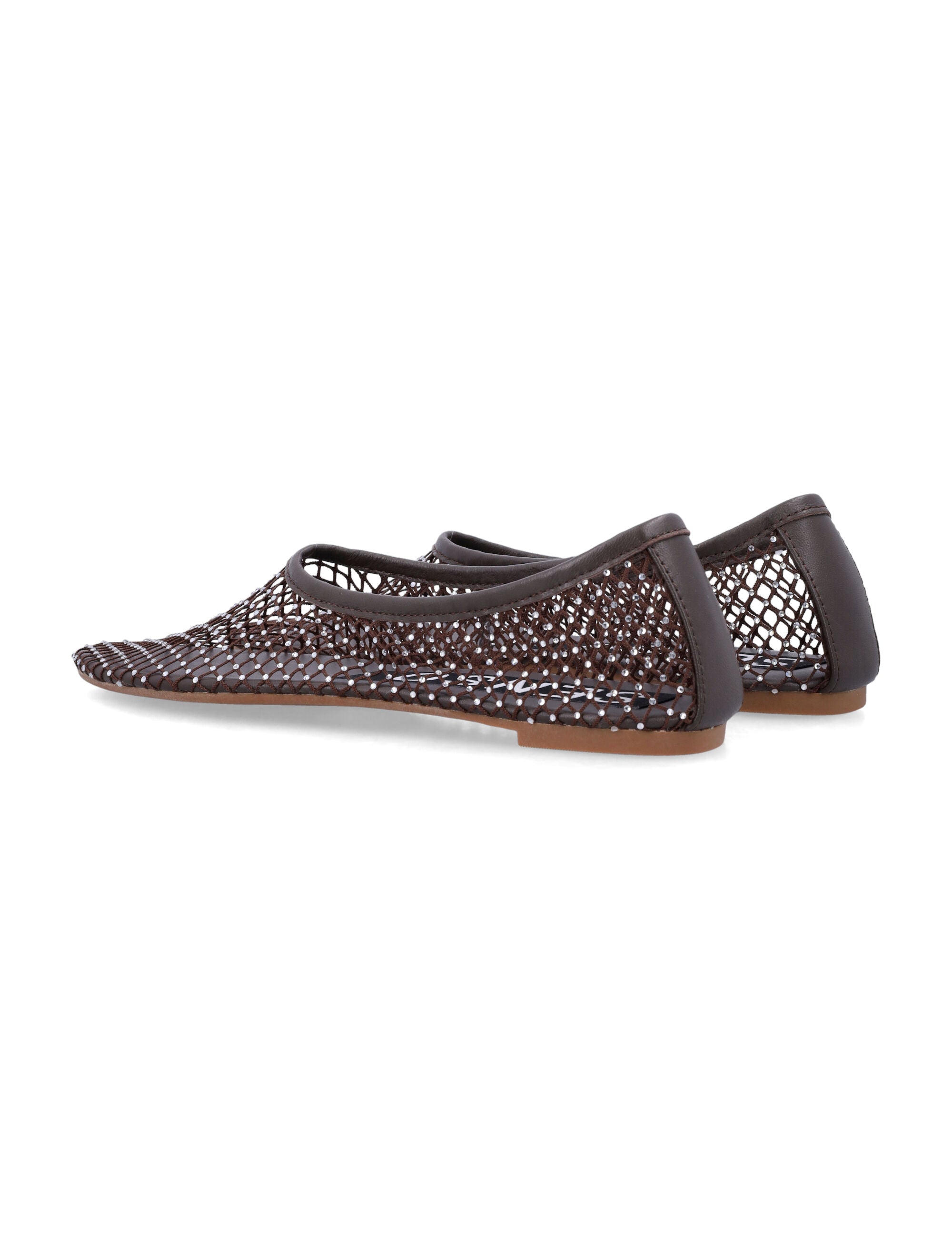 Senso Clarissa Crystal Ballet Flats Brown Upper Flat Shoes