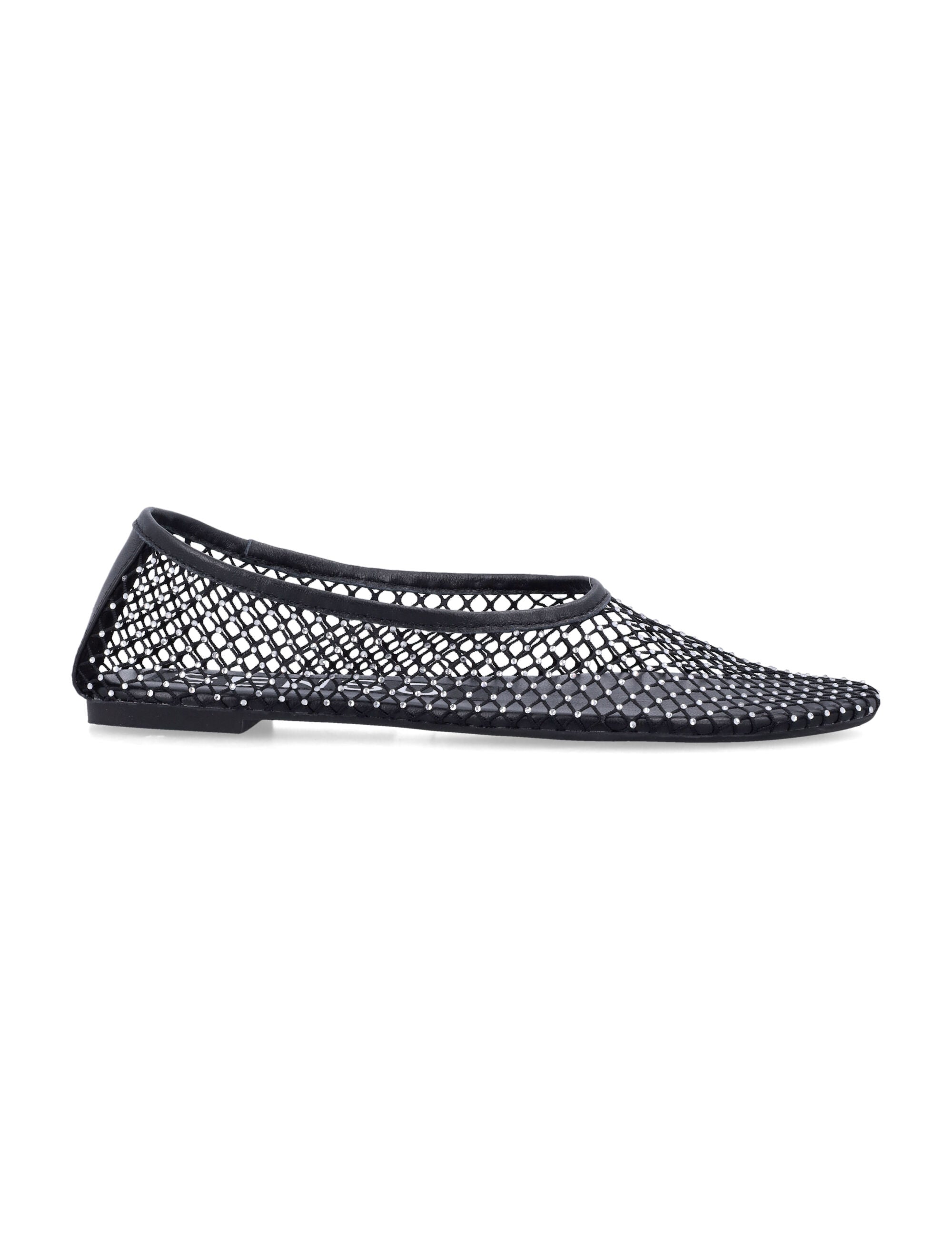 Senso Clarissa Crystal Ballet Flats Black Upper Flat Shoes
