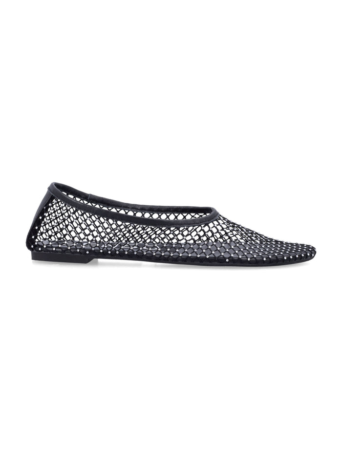Senso Clarissa Crystal Ballet Flats Black Upper Flat Shoes