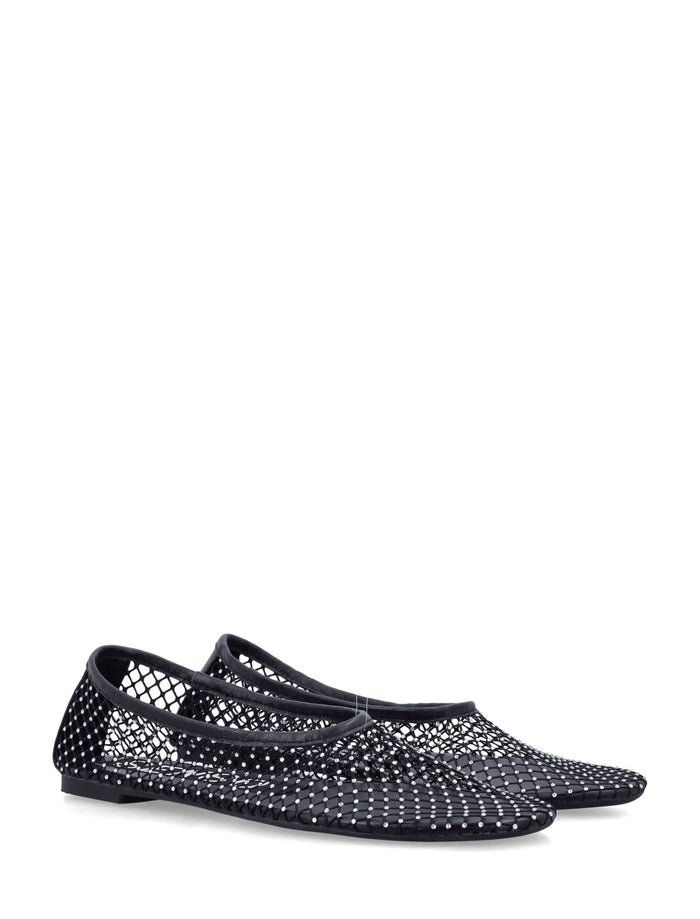 Senso Clarissa Crystal Ballet Flats Black Upper Flat Shoes