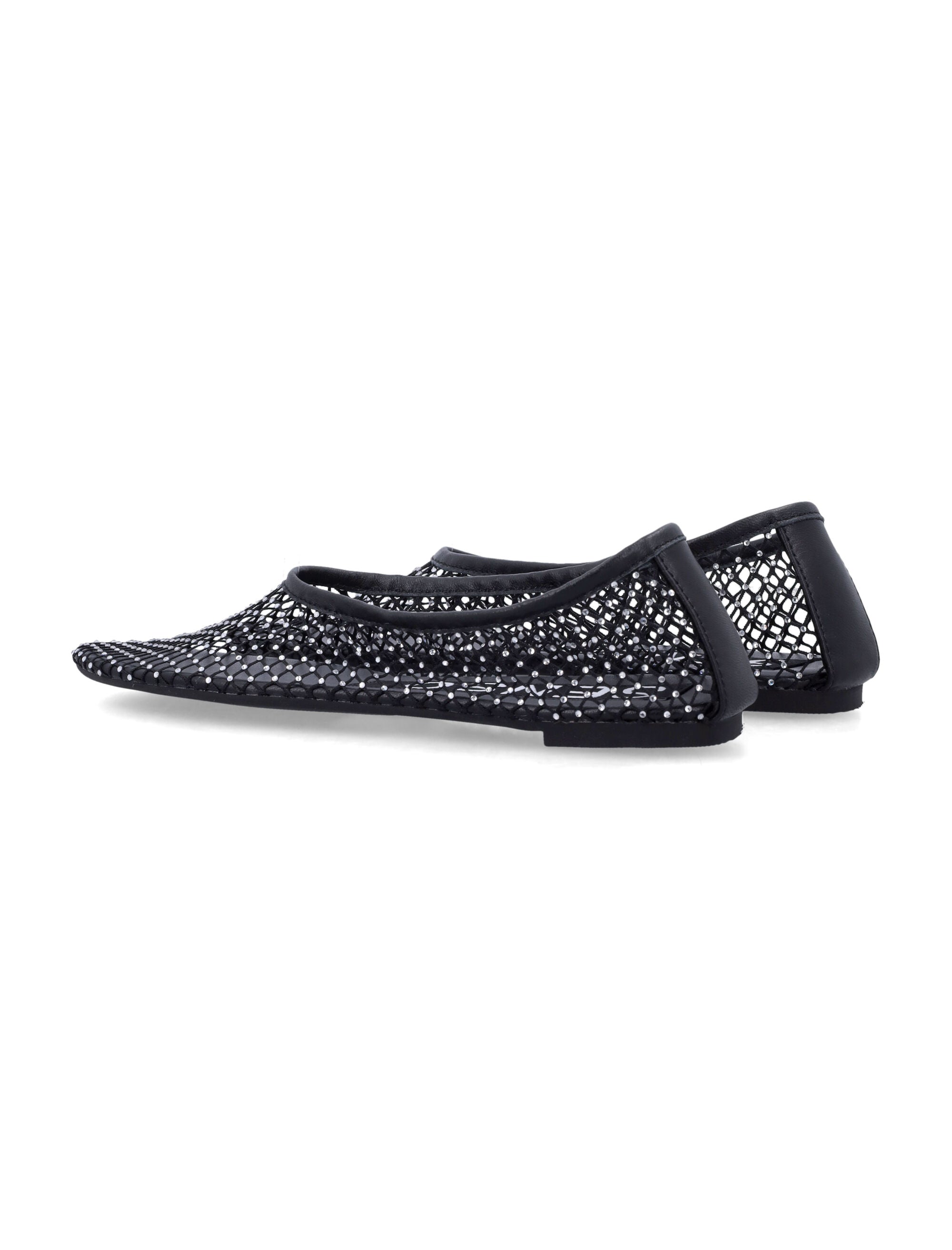 Senso Clarissa Crystal Ballet Flats Black Upper Flat Shoes