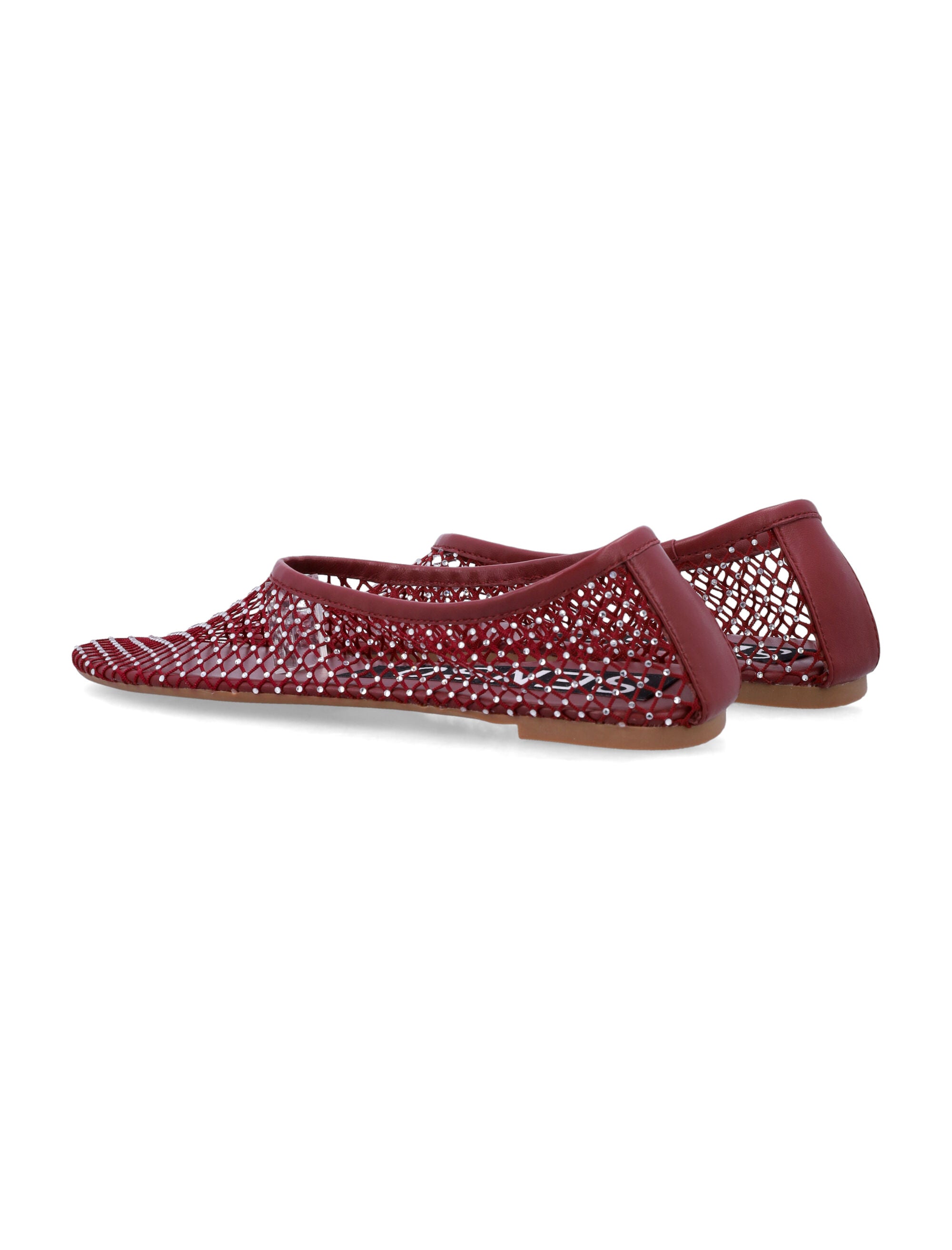 Senso Clarissa Crystal Ballet Flats Merlot Upper Flat Shoes