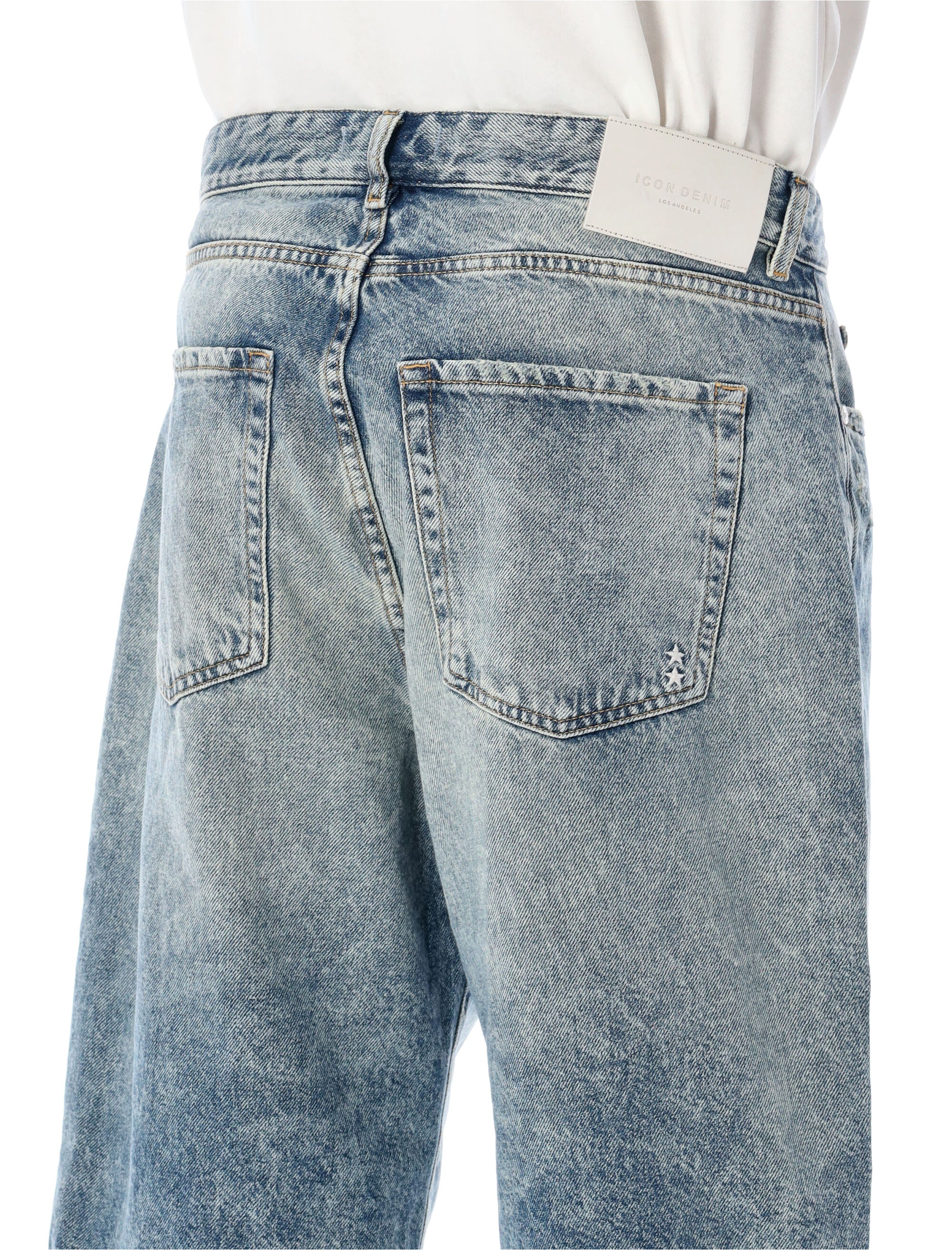Icon Denim Ned Jorts Smoke Blue Cotton Short