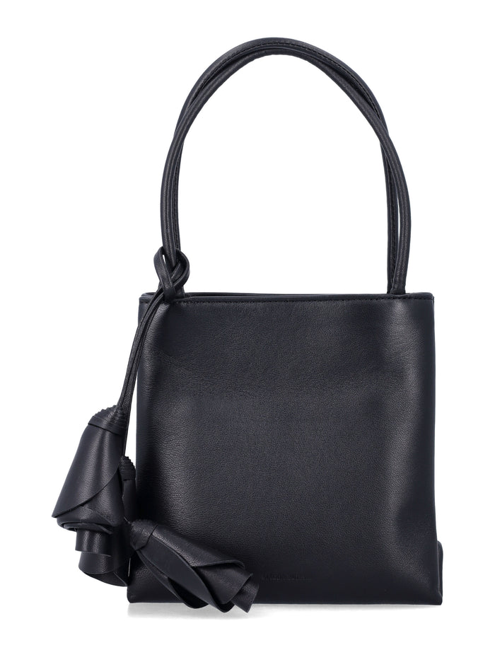 Magda Butrym Black Leather Julia Bag Lamb Lining Tote