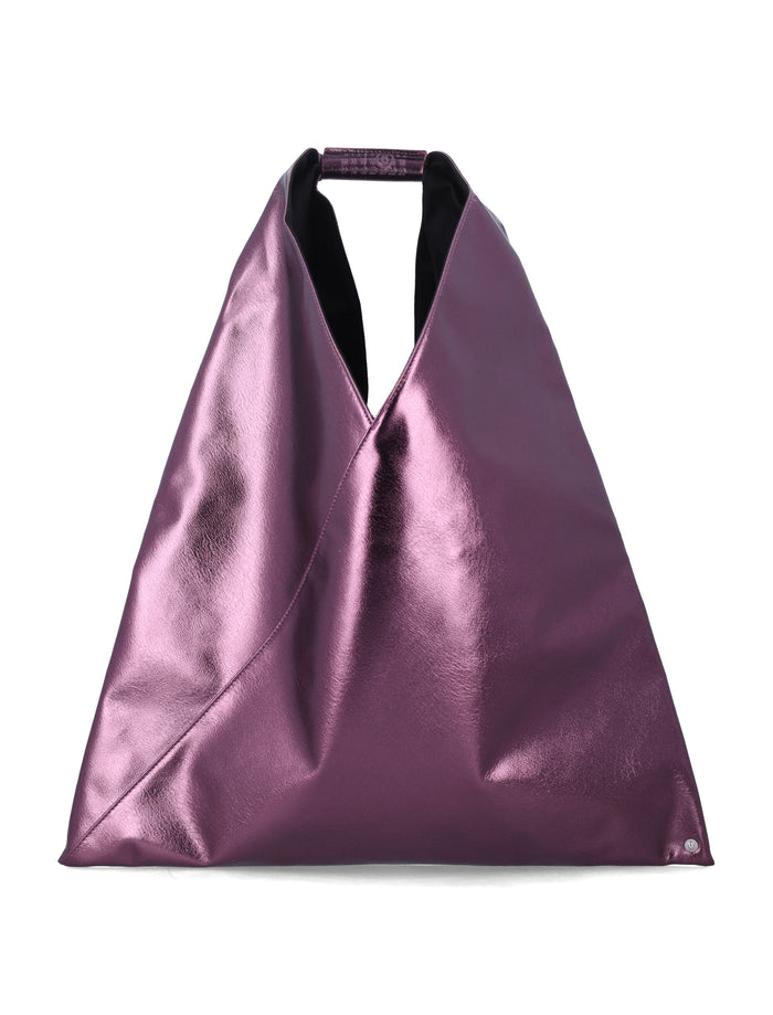 Mm6 Maison Margiela Japanese Metallic Bag Purple Polyester Coating Tote