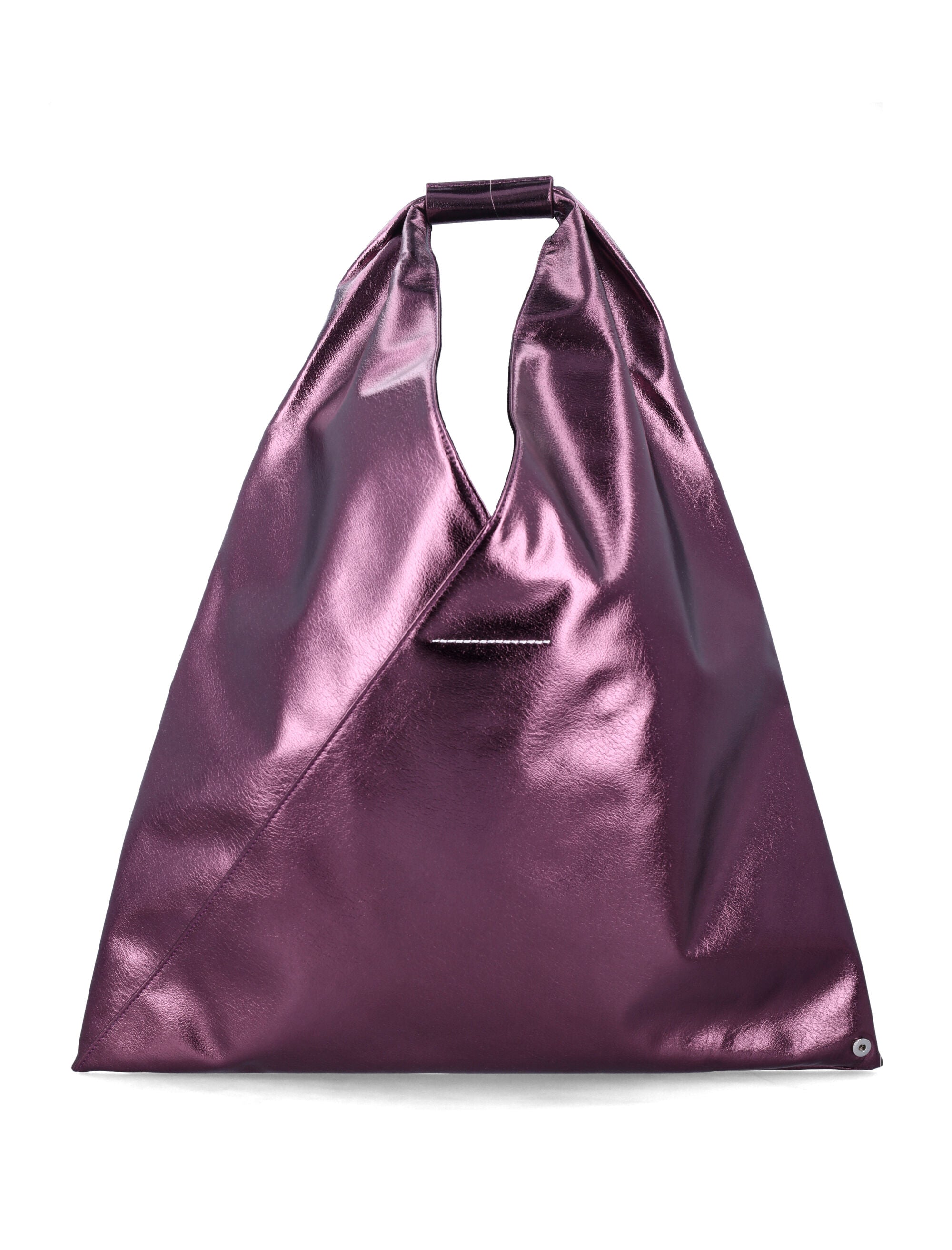 Mm6 Maison Margiela Japanese Metallic Bag Purple Polyester Coating Tote