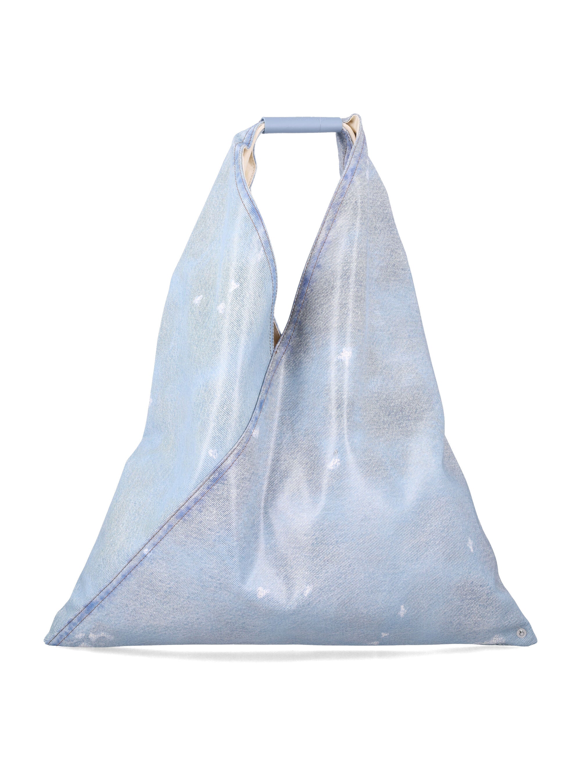 Mm6 Maison Margiela Japanese Bag Classic Light Blue Polyester Coating Shoulder