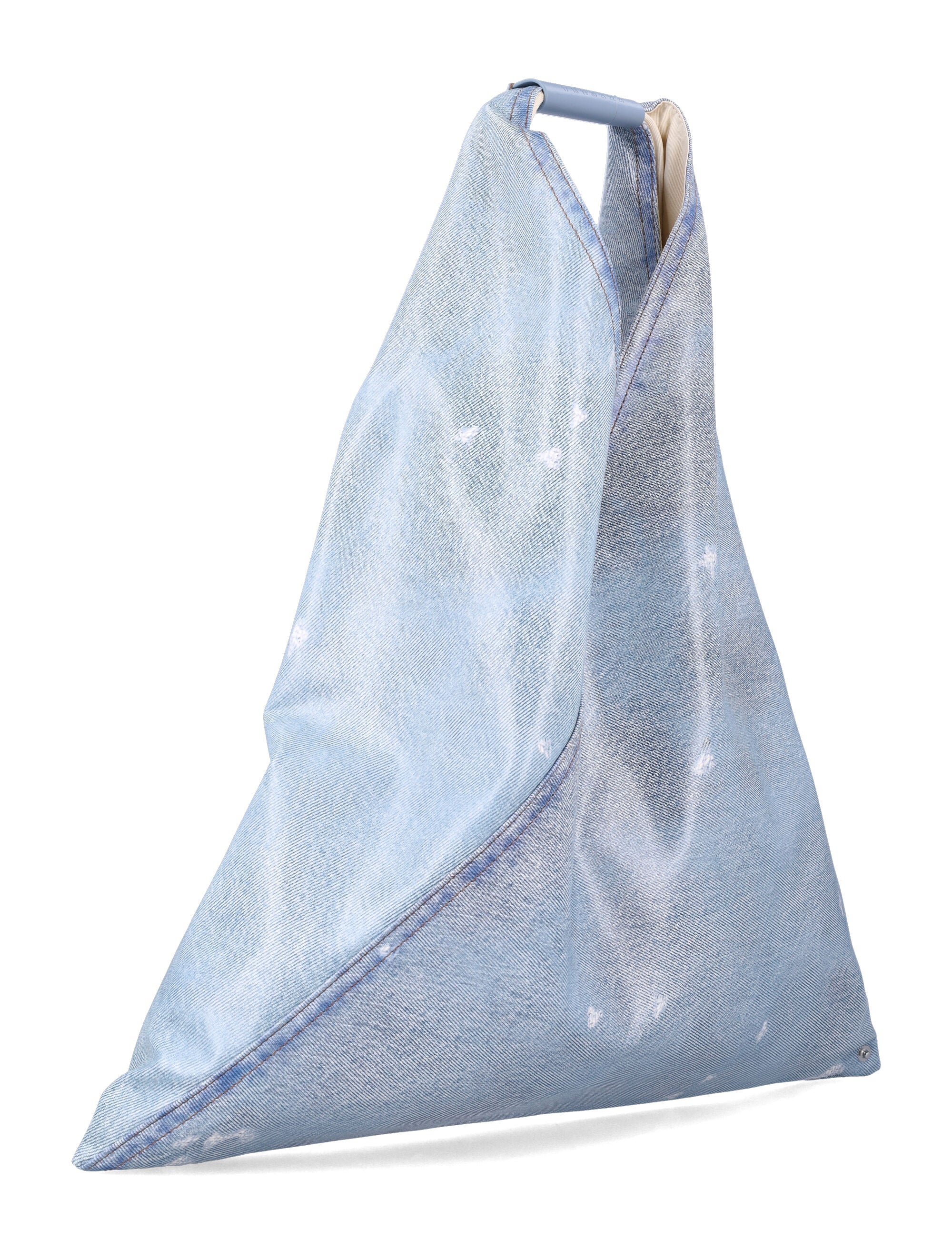 Mm6 Maison Margiela Japanese Bag Classic Light Blue Polyester Coating Shoulder