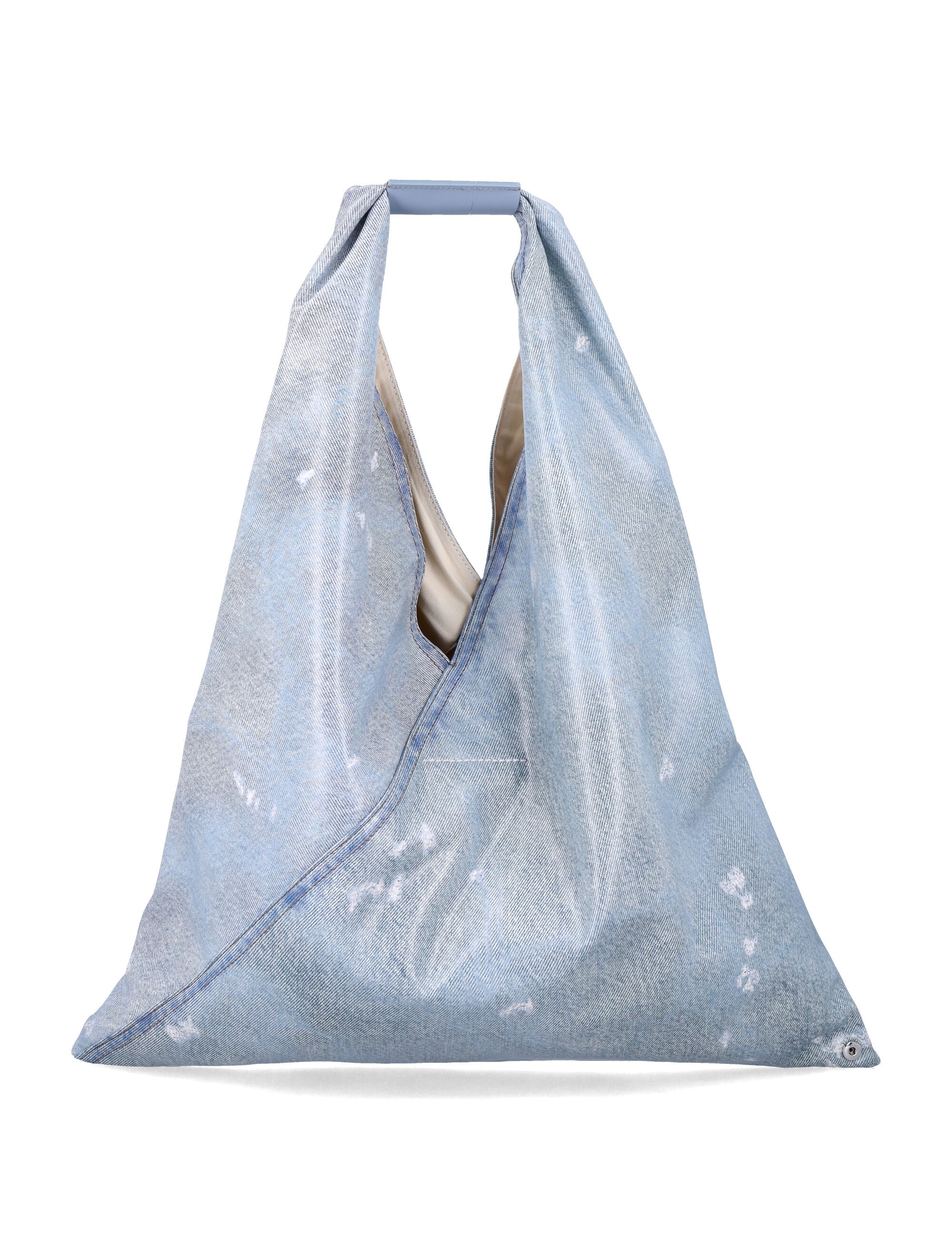 Mm6 Maison Margiela Japanese Bag Classic Light Blue Polyester Coating Shoulder