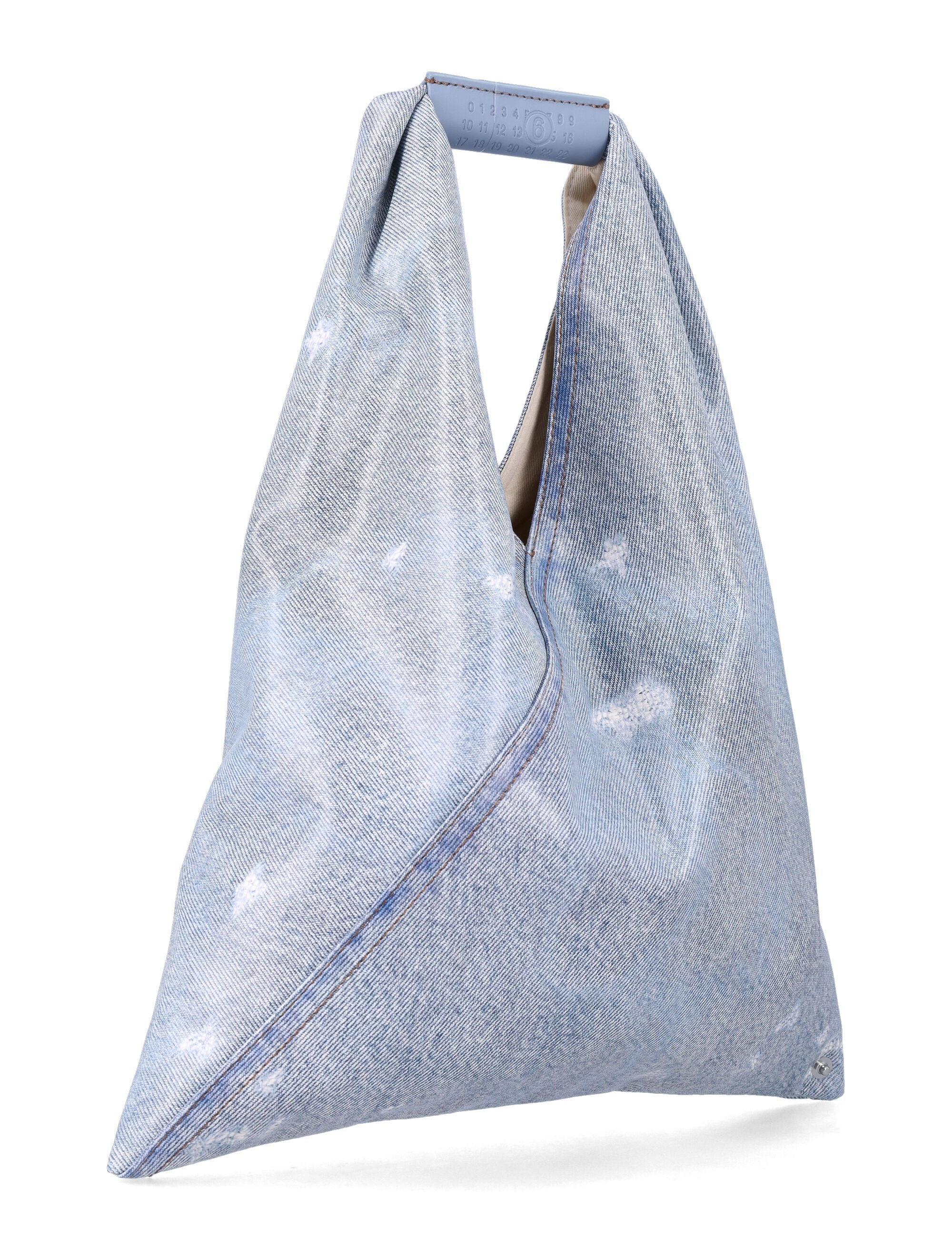 Mm6 Maison Margiela Japanese Bag Classic Small Light Blue Polyester Coating Tote