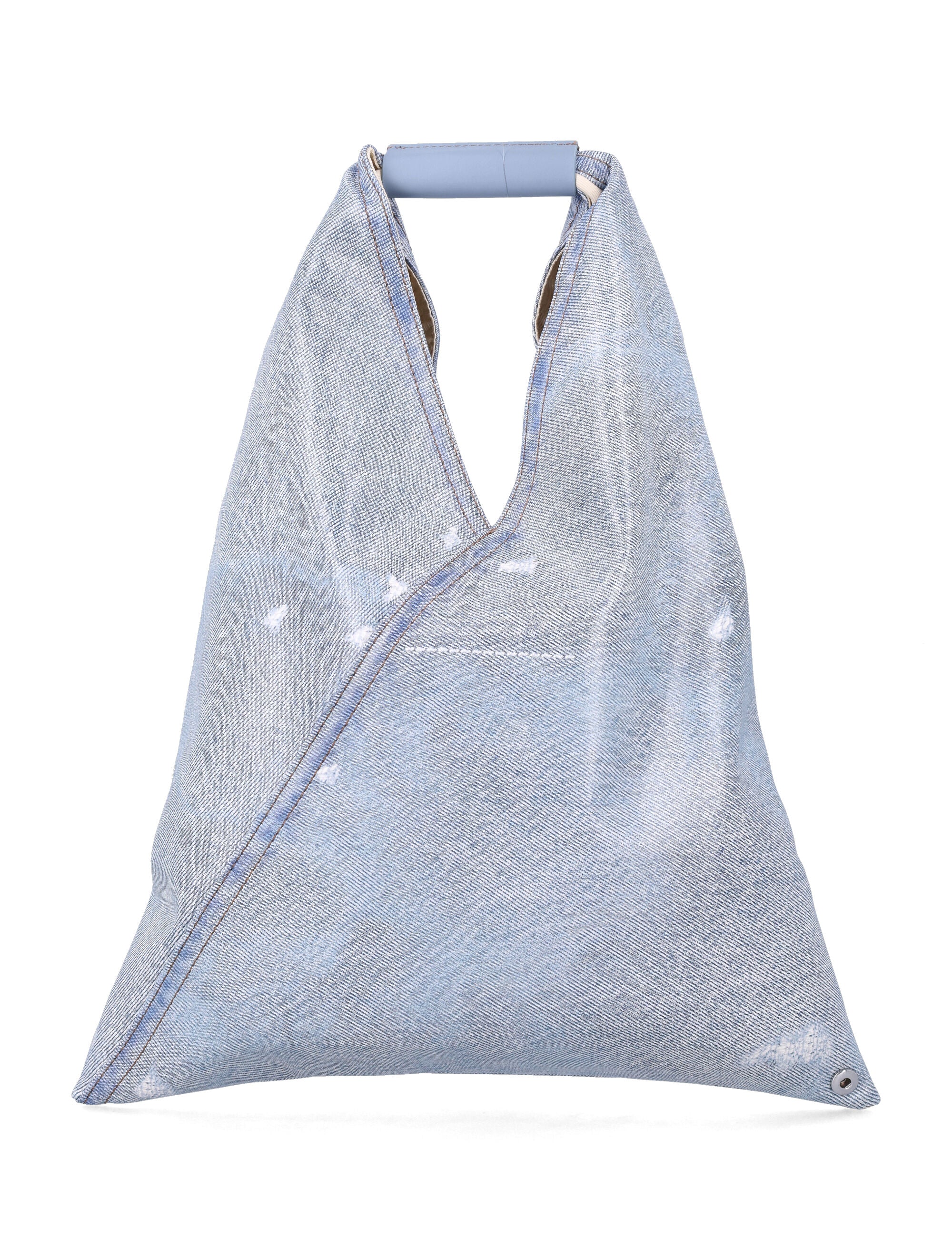 Mm6 Maison Margiela Japanese Bag Classic Small Light Blue Polyester Coating Tote