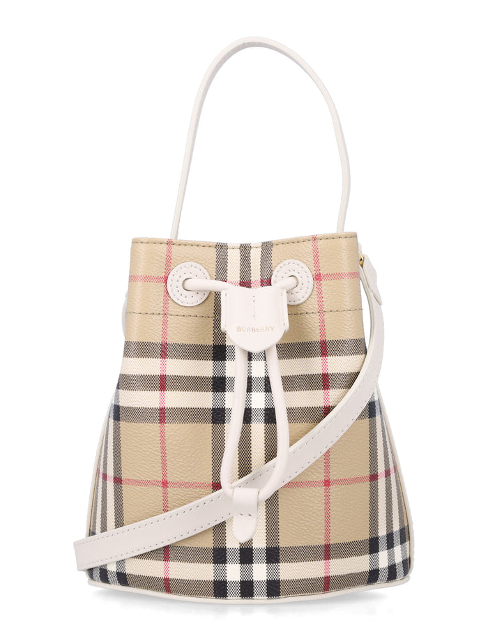 Burberry London mini check bucket bag Vntg Check/soap Polyurethane Shoulder