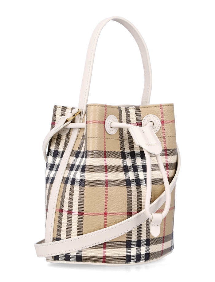 Burberry London mini check bucket bag Vntg Check/soap Polyurethane Shoulder