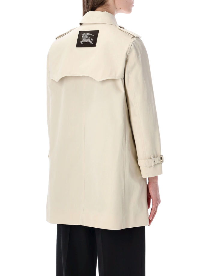 Burberry Summerside Short Trench Coat Stone Beige Cotton