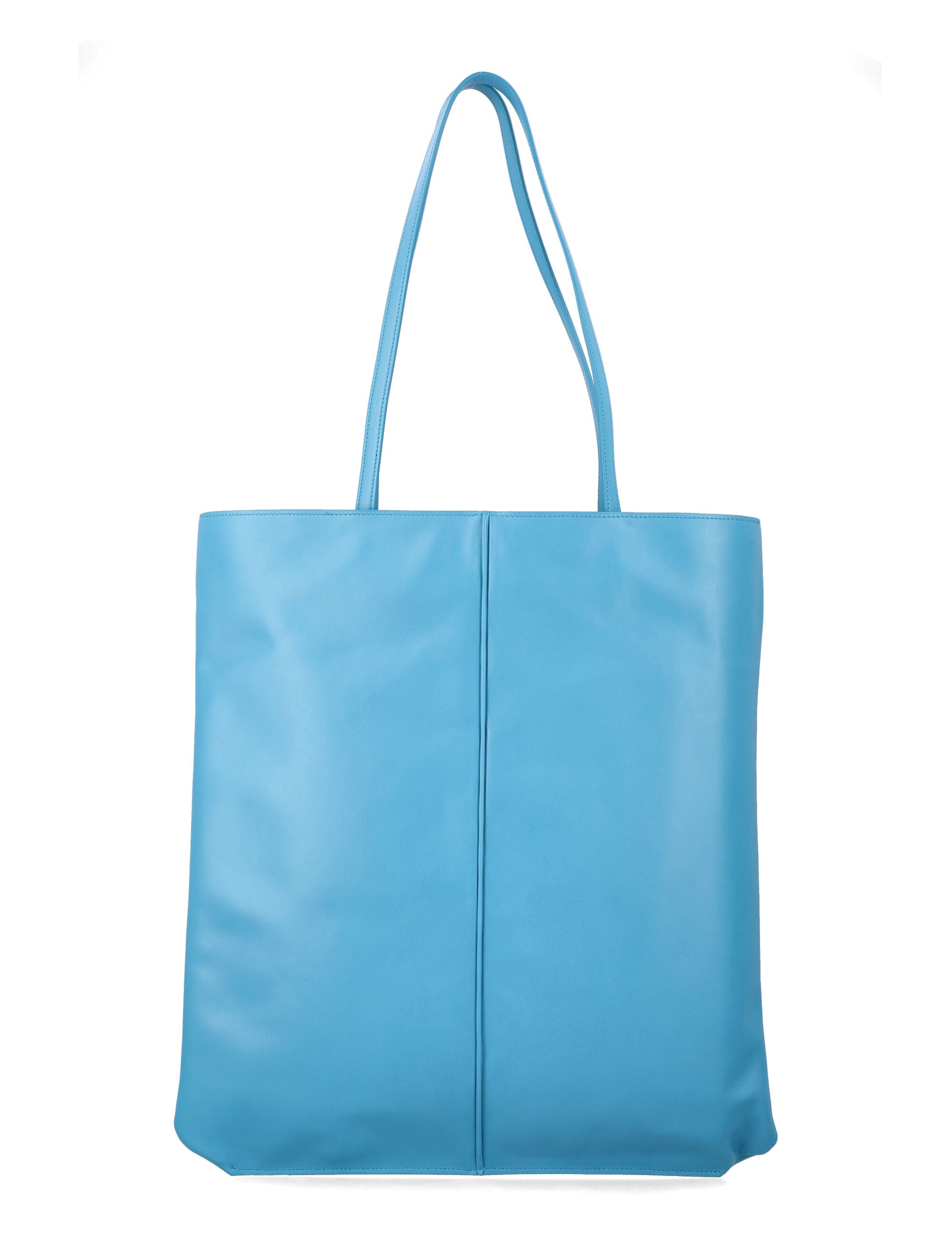 Jil Sander Linea Leather Tote Light Blue Bovine Lining