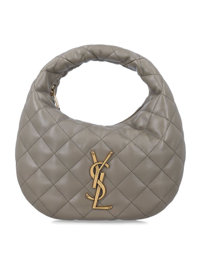 Saint Laurent Icarino Quilted Nappa Bag Strong Moss Lambskin Tote