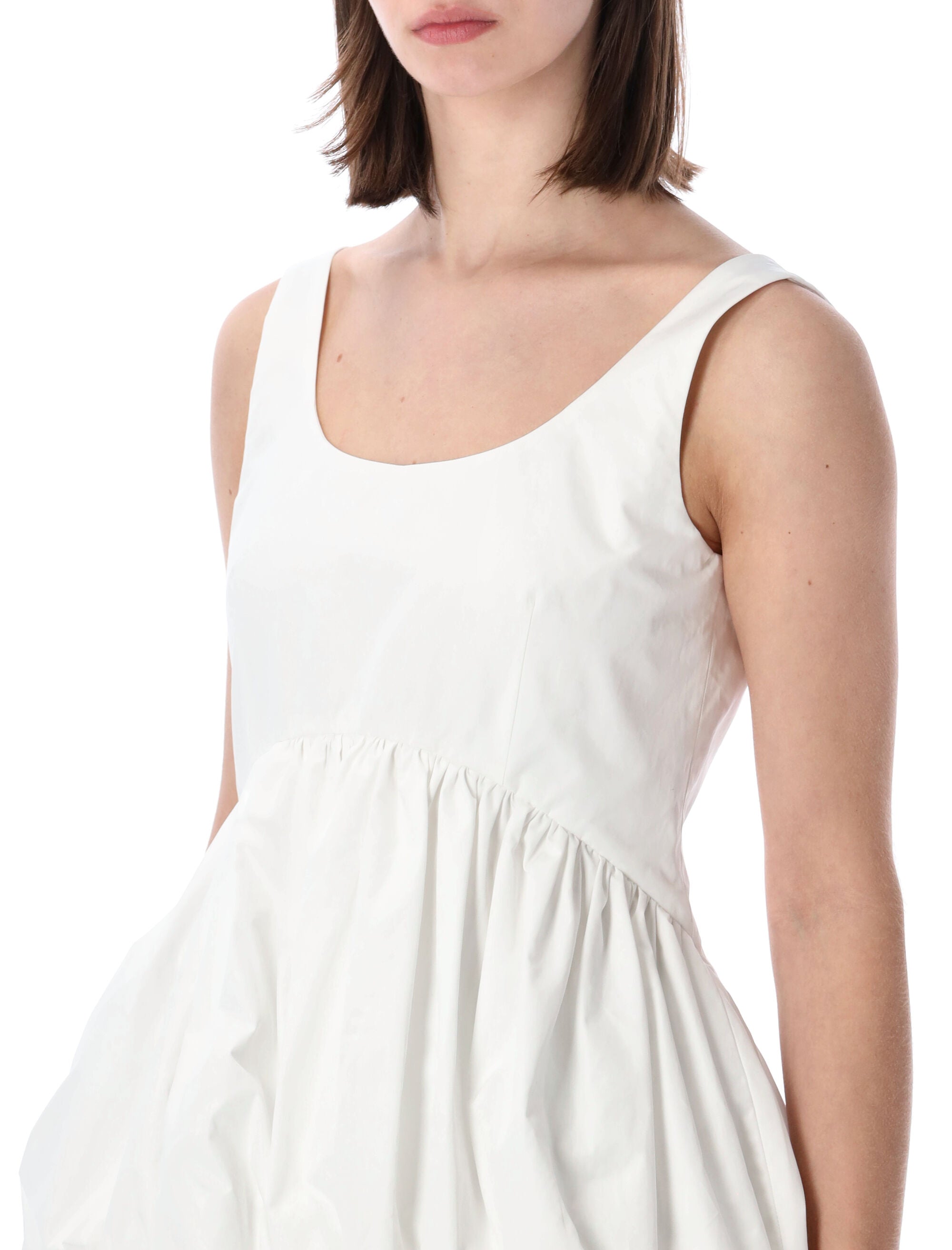 Róhe Cotton Peplum Top White