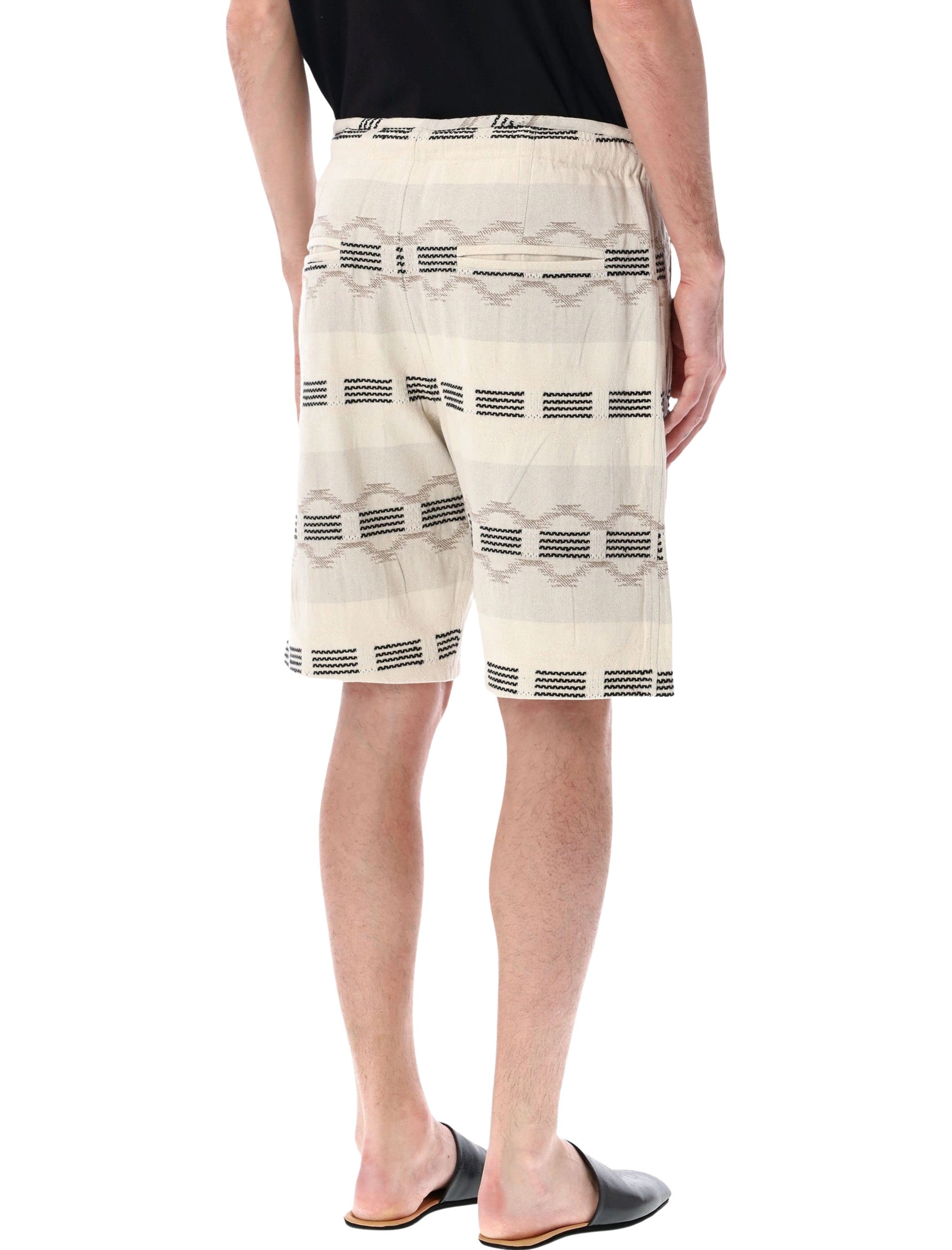 Marant Deliann jacquard bermuda shorts Ecru Cotton