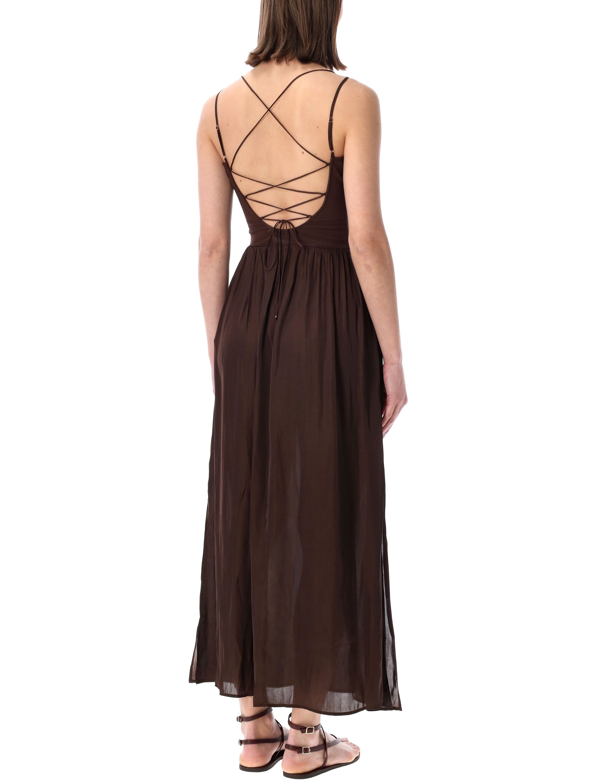 Sessùn Sweet Mambo Moka Long Dress Polyester