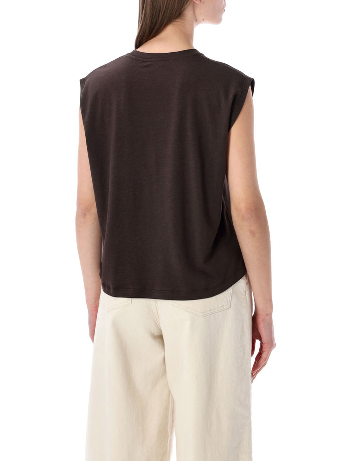 Sessùn Deedoo espresso sleeveless TENCEL™ T-shirt Lyocell