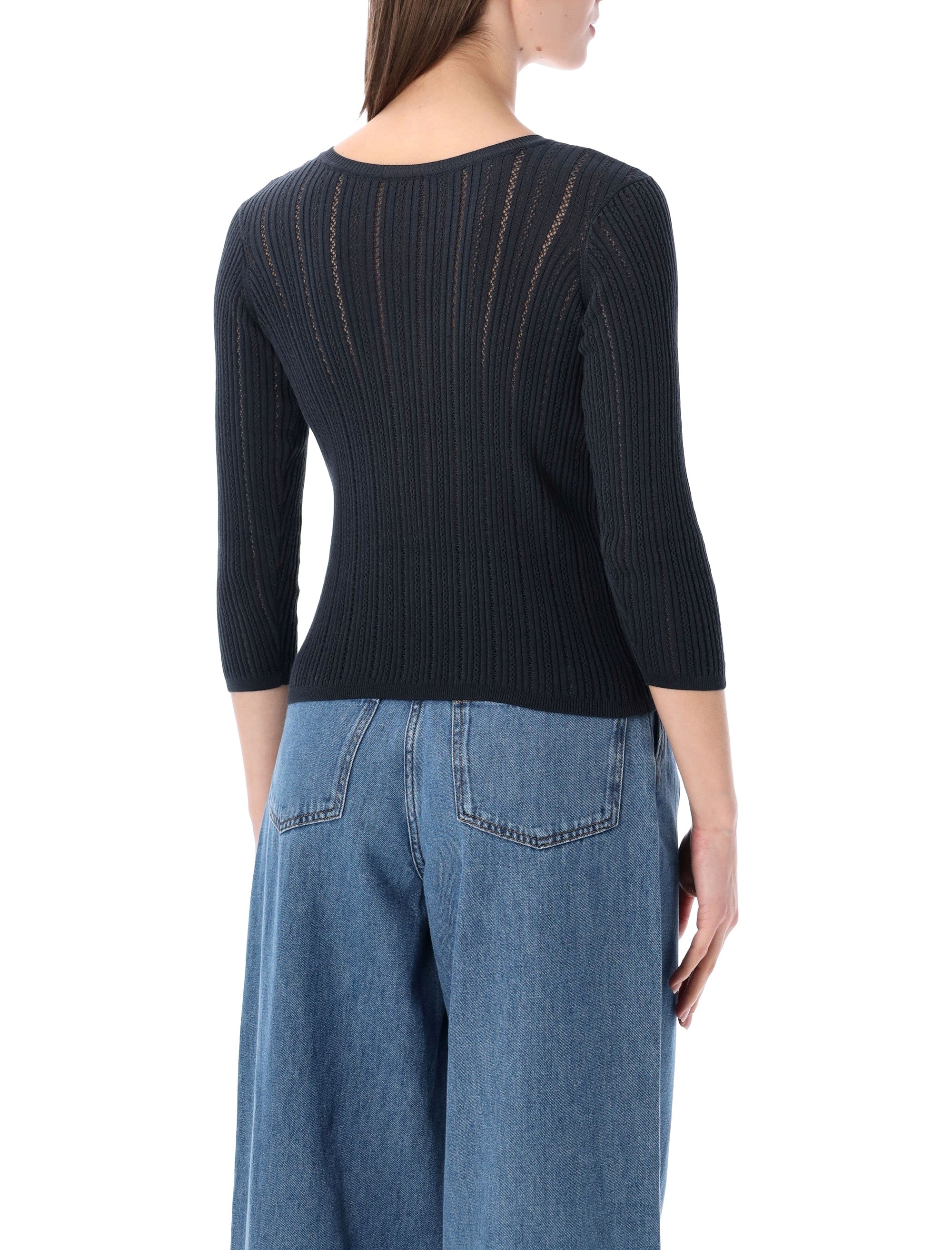 Sessùn Alencar cable-knit jumper Smoke Green Cotton Sweater