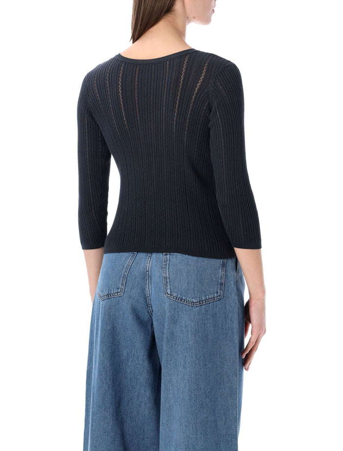 Sessùn Alencar cable-knit jumper Smoke Green Cotton Sweater