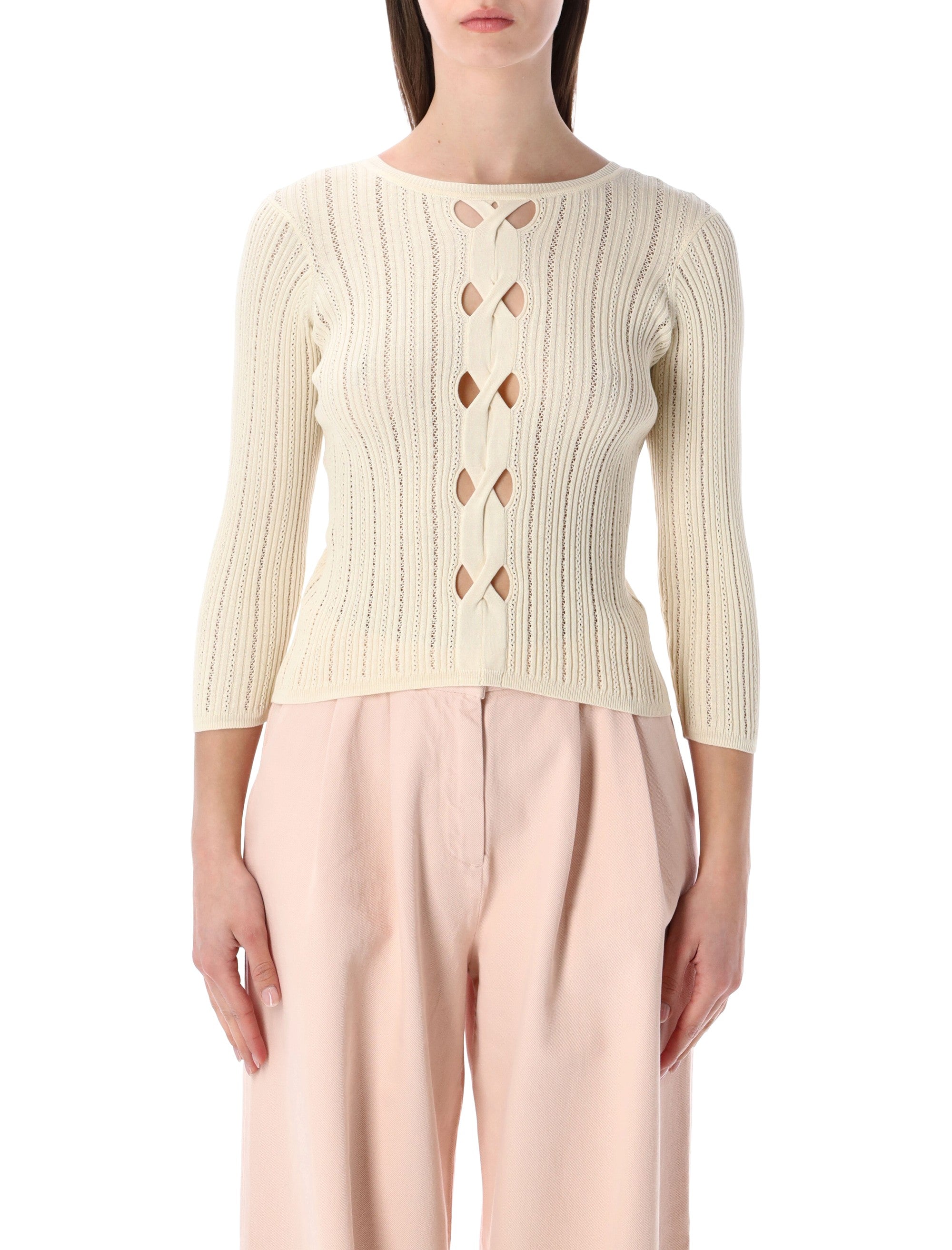 Sessùn Alencar cable-knit jumper Fleur De Sal Cotton Sweater