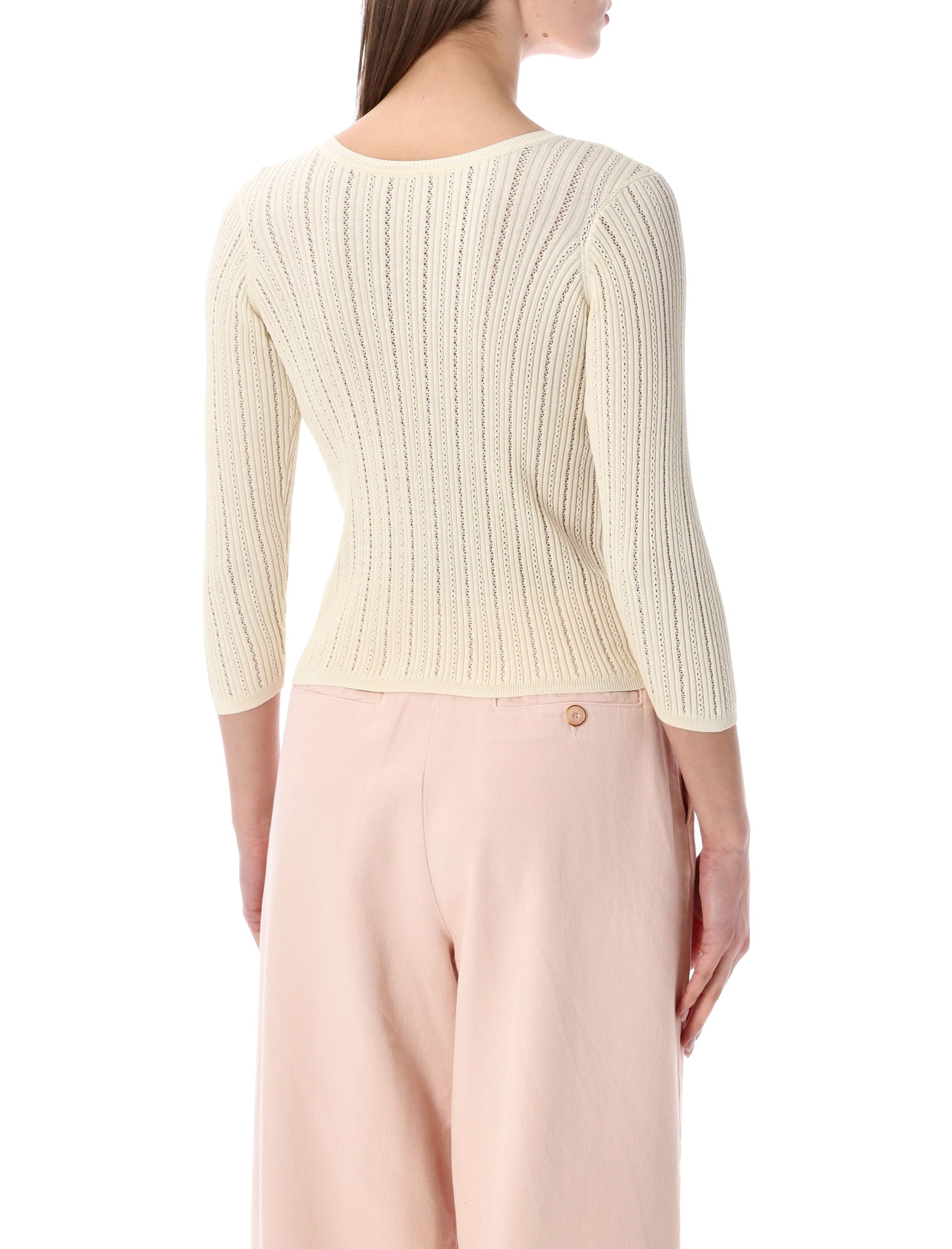Sessùn Alencar cable-knit jumper Fleur De Sal Cotton Sweater