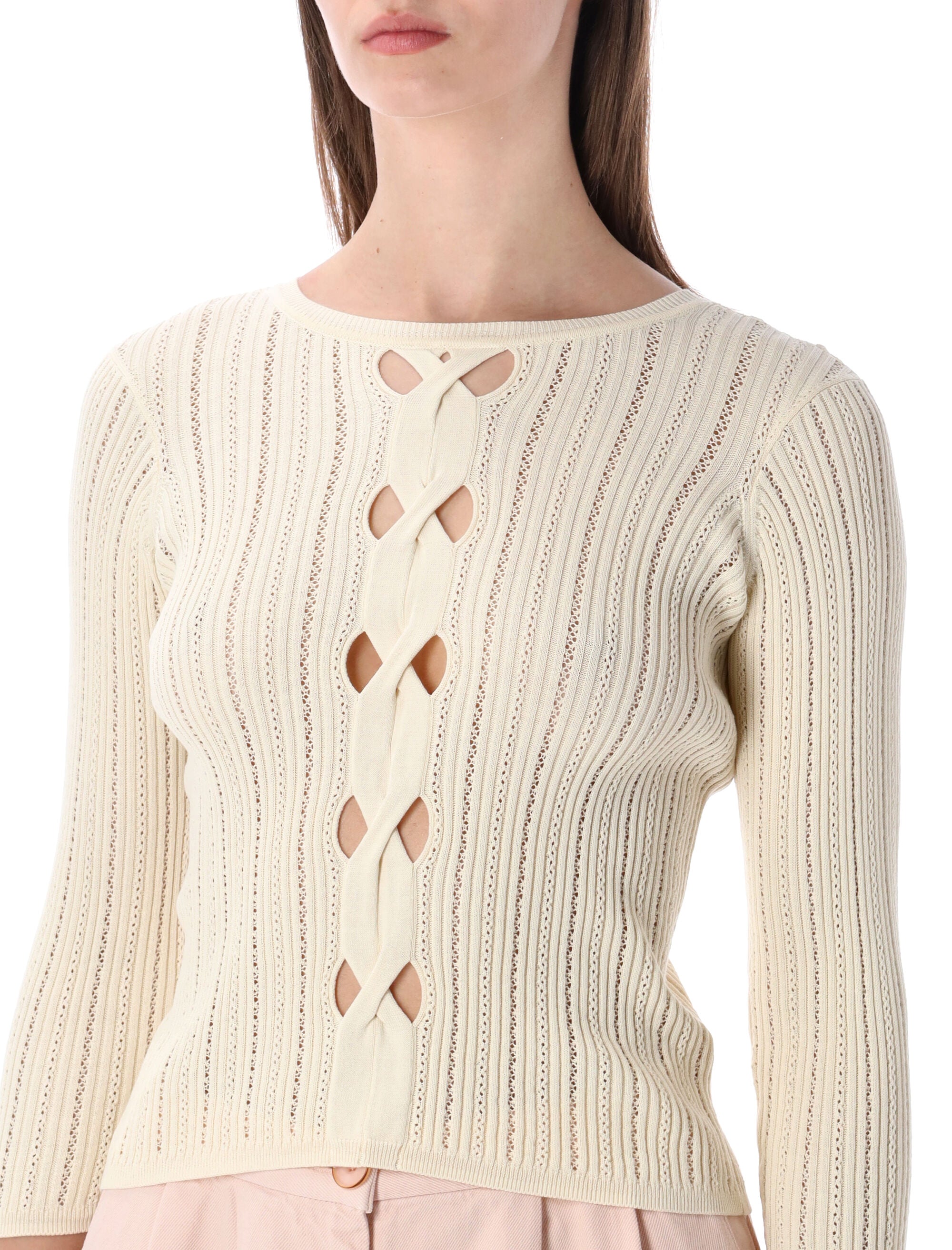 Sessùn Alencar cable-knit jumper Fleur De Sal Cotton Sweater
