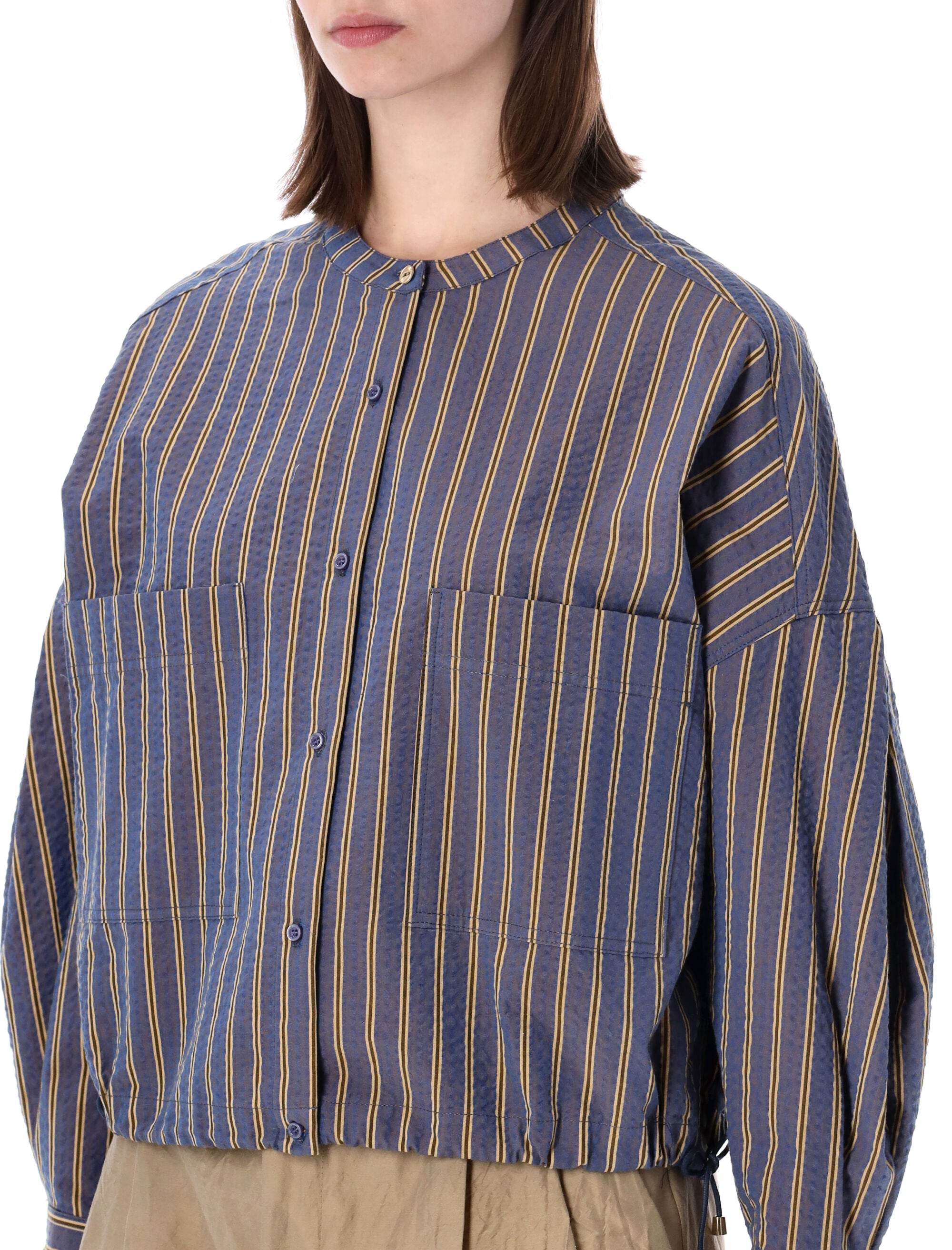 Sessùn Cadaques Seersucker Shirt Rivage Cotton