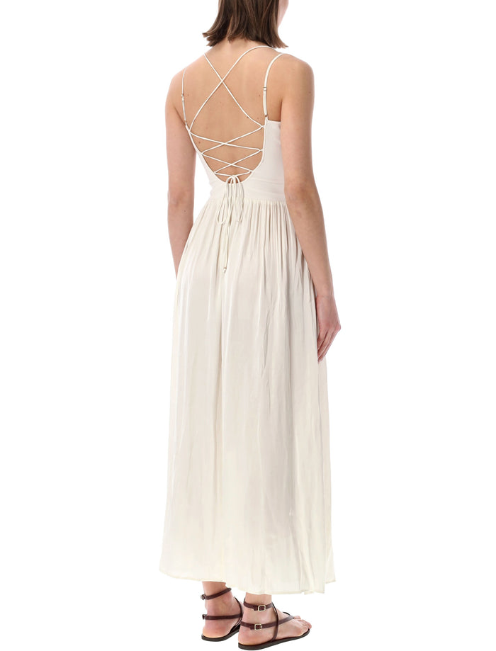 Sessùn Sweet Mambo Long Dress White Swan Polyester