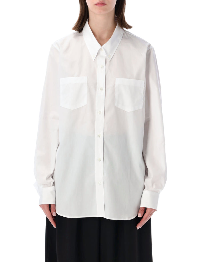 Dries Van Noten loose cotton poplin shirt White