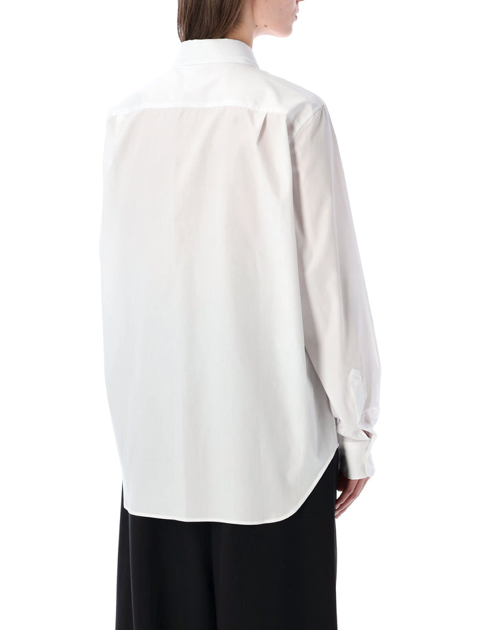 Dries Van Noten loose cotton poplin shirt White