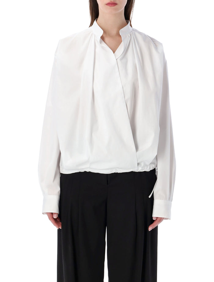 Dries Van Noten Cotton Wrap Shirt White