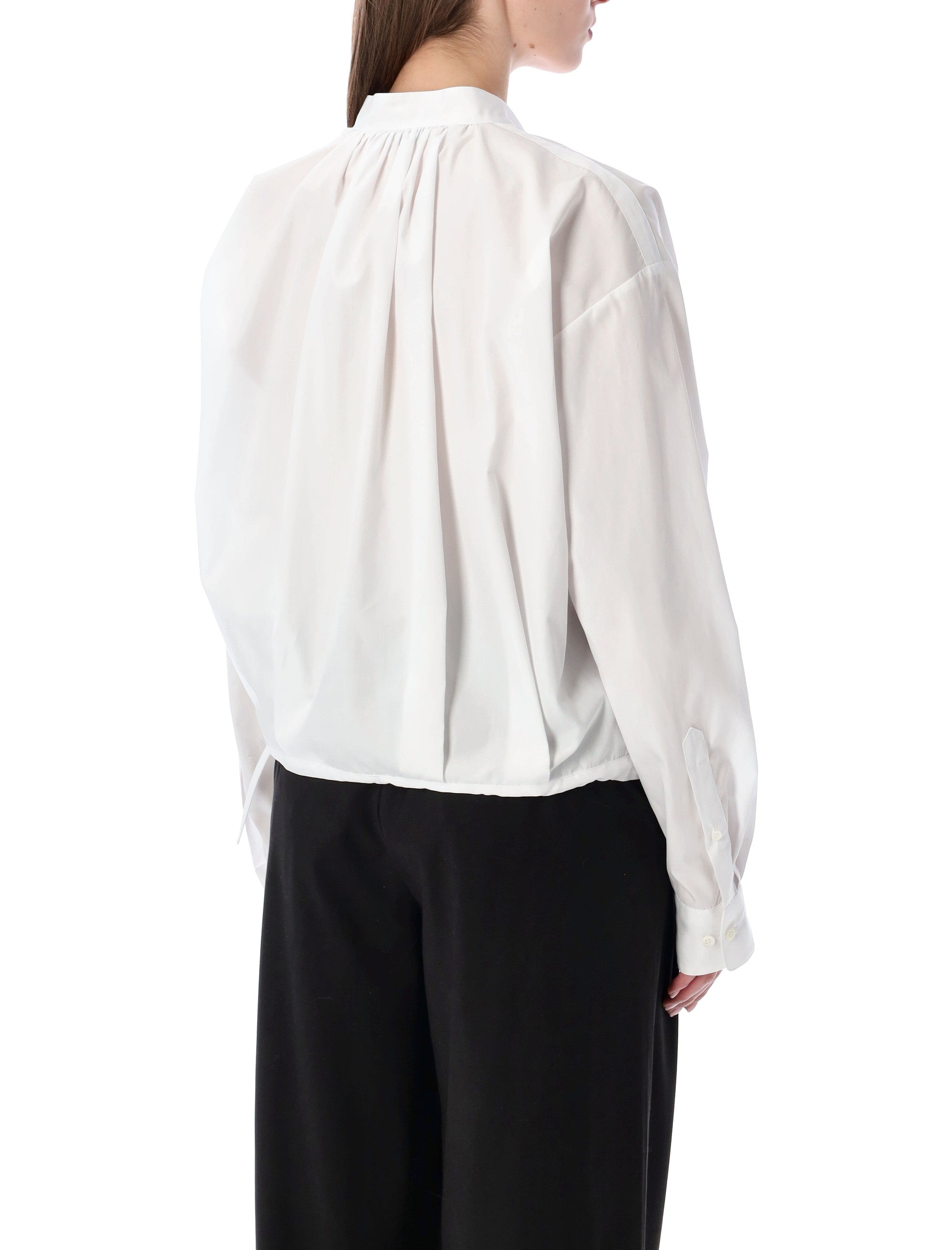 Dries Van Noten Cotton Wrap Shirt White