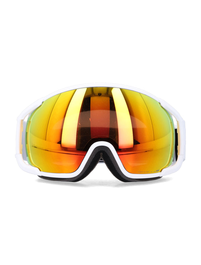 POC Zonula clarity ski mask Hydrogen White / Sunny Orange Eyewear