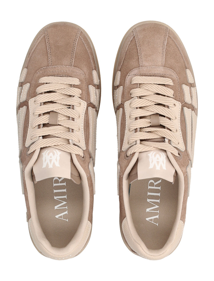 Amiri Pacific Bones Suede Sneakers Brown Upper