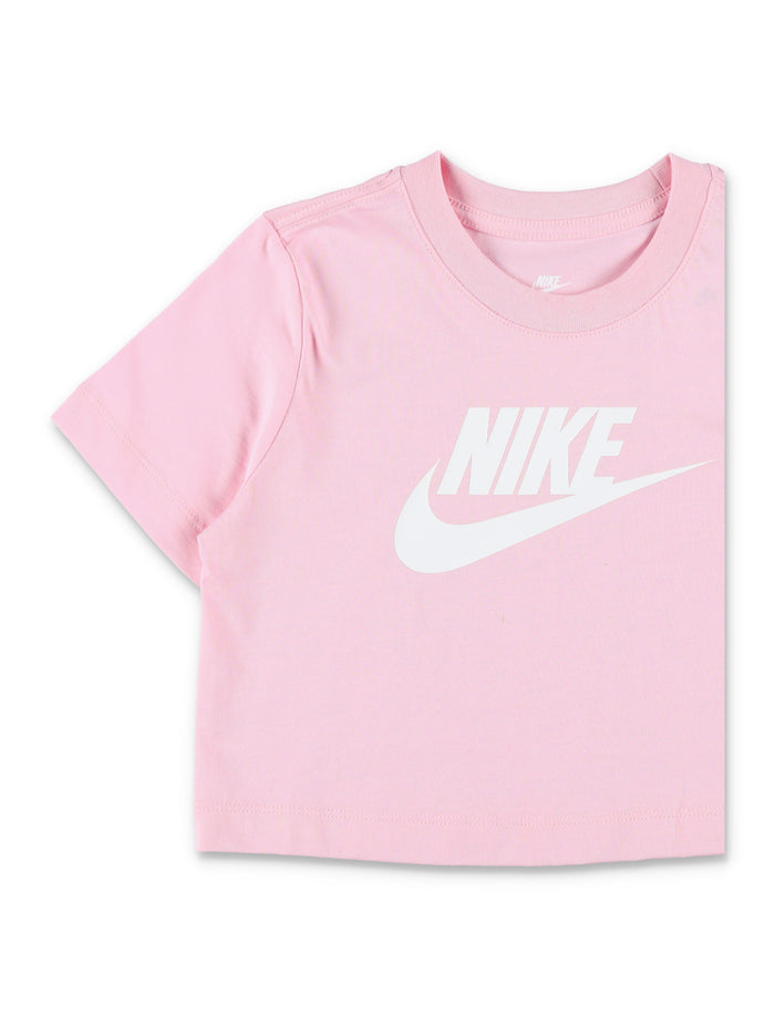 Nike Sportswear Girls Cropped Cotton Tee Soft Pink T-shirt